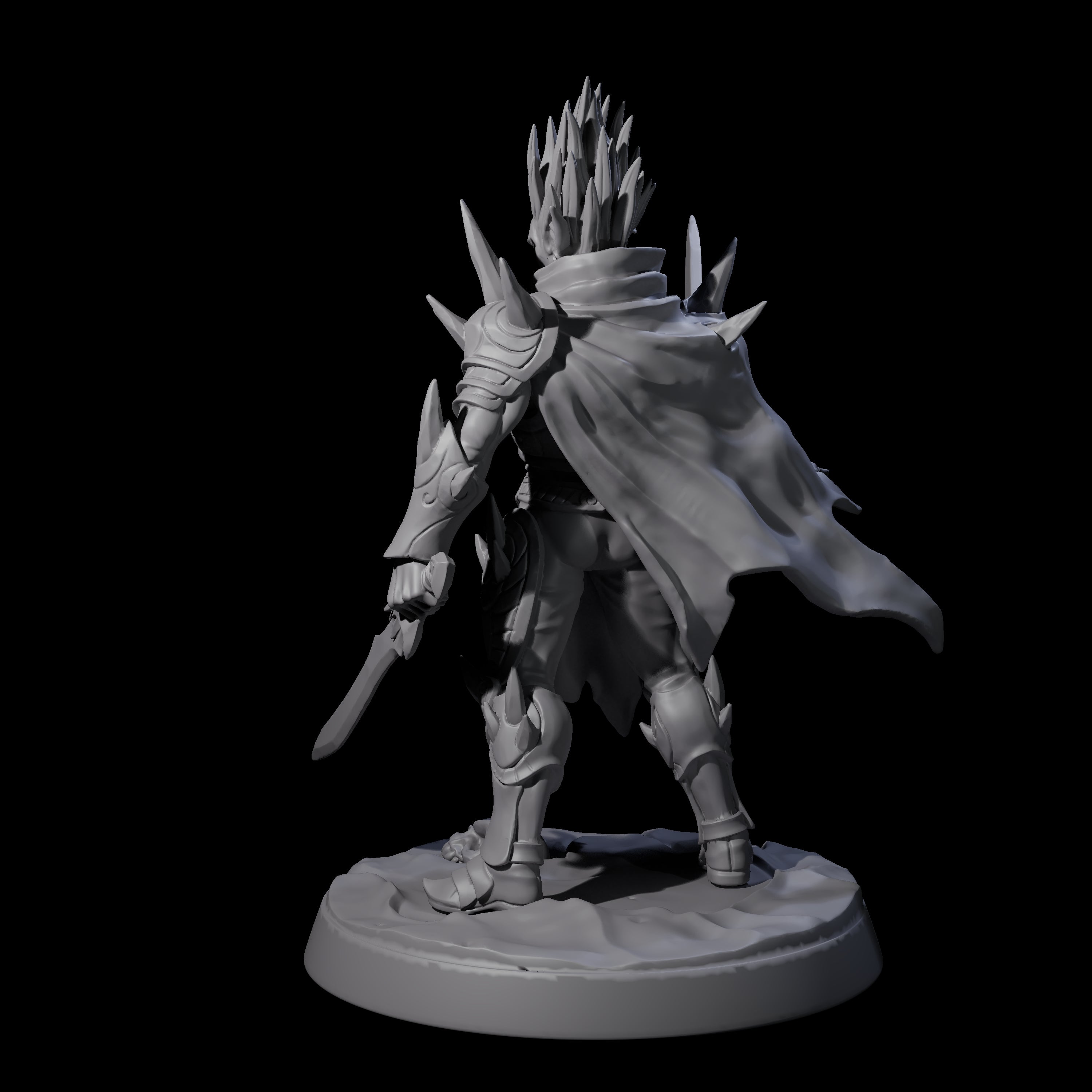 Nefarious Drow Assassin B Miniature for Dungeons and Dragons, Pathfinder or other TTRPGs