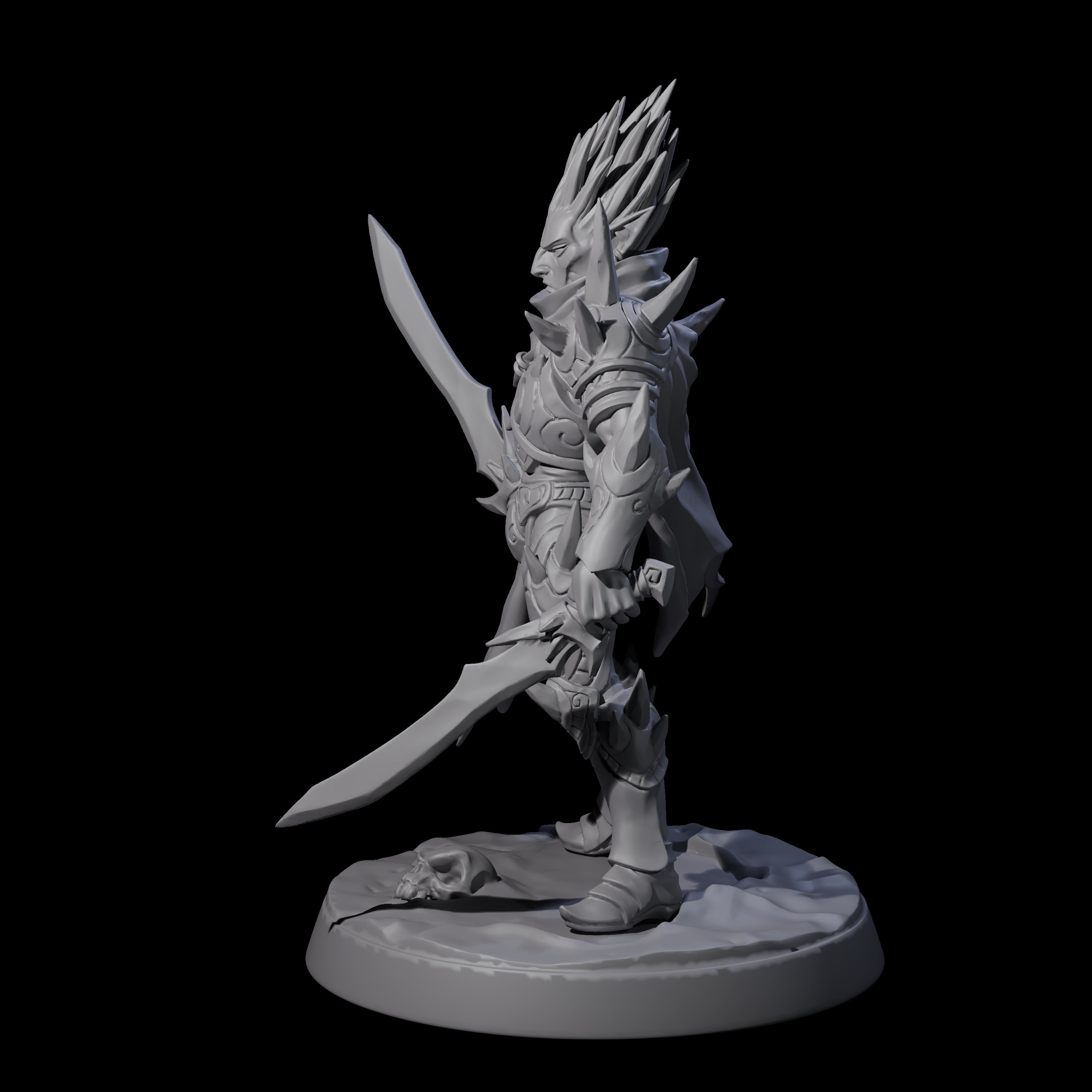 Nefarious Drow Assassin B Miniature for Dungeons and Dragons, Pathfinder or other TTRPGs