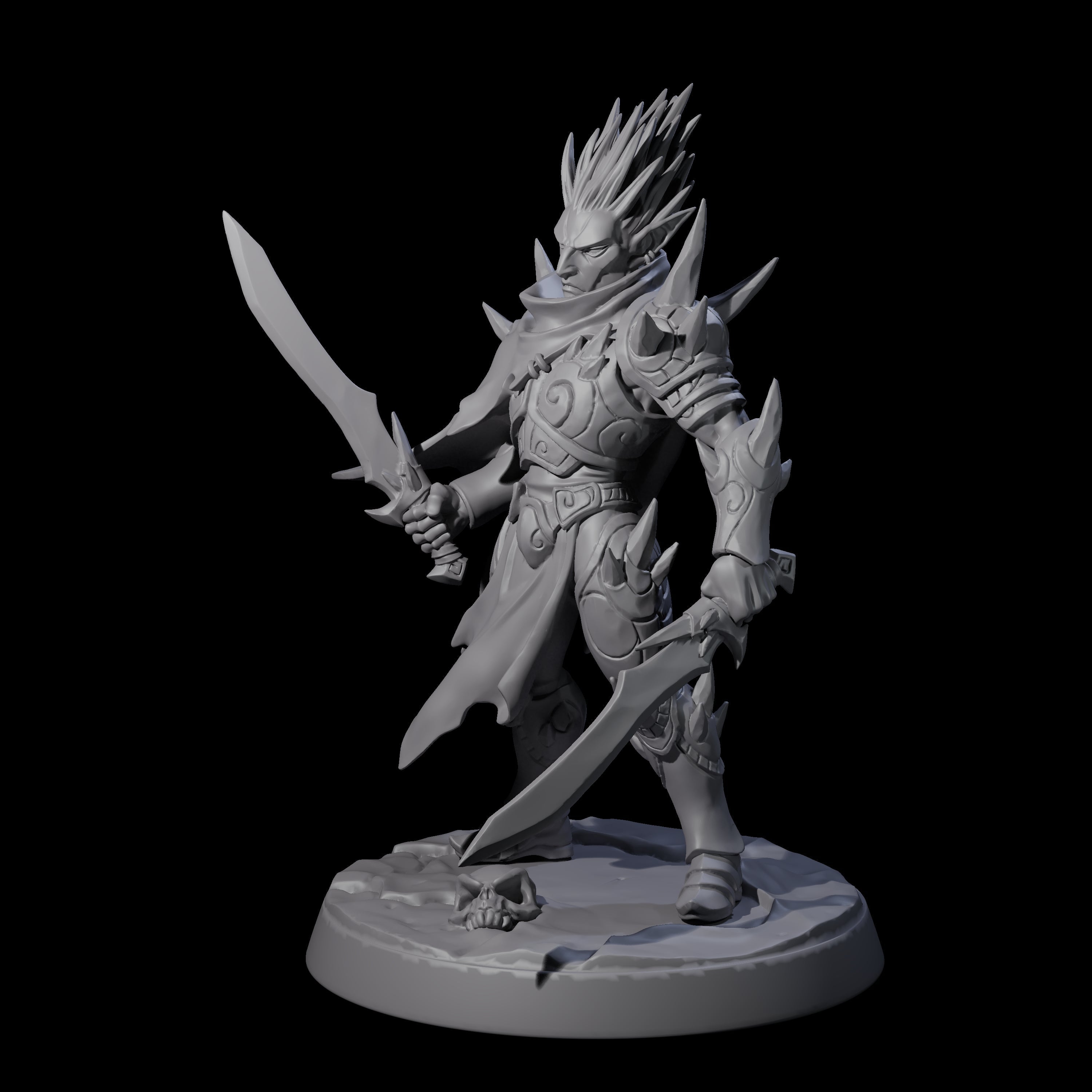 Nefarious Drow Assassin B Miniature for Dungeons and Dragons, Pathfinder or other TTRPGs