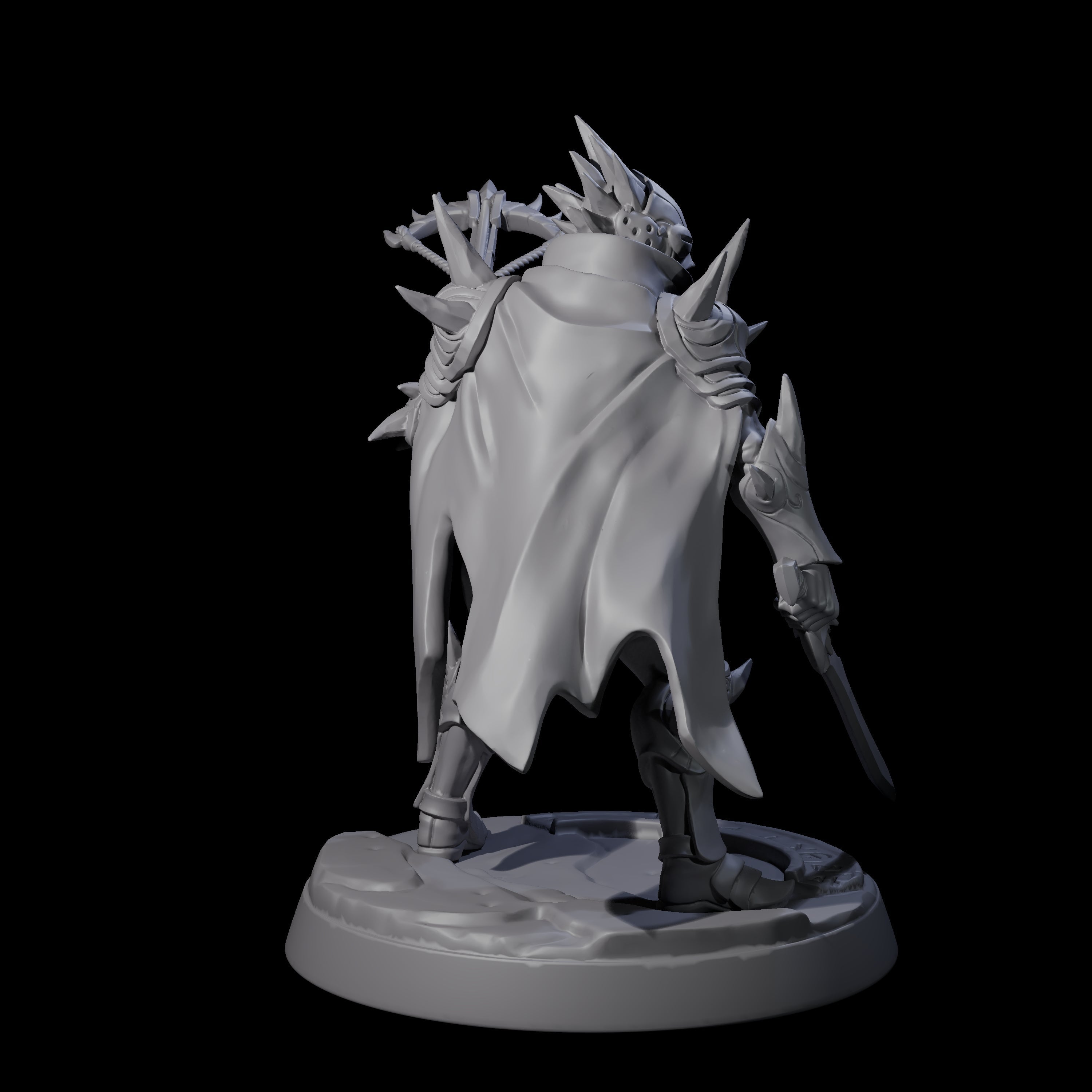 Nefarious Drow Assassin C Miniature for Dungeons and Dragons, Pathfinder or other TTRPGs