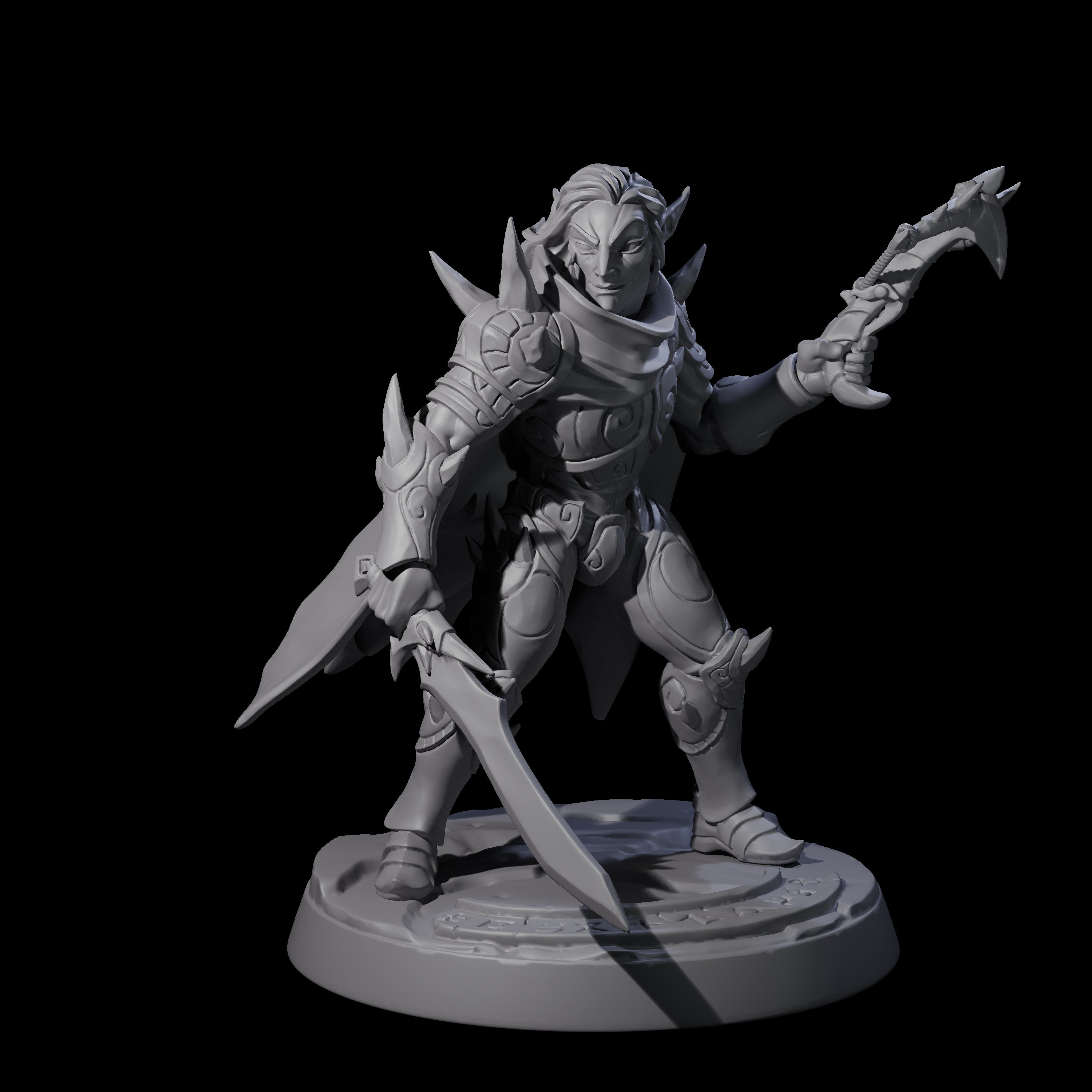 Nefarious Drow Assassin C Miniature for Dungeons and Dragons, Pathfinder or other TTRPGs