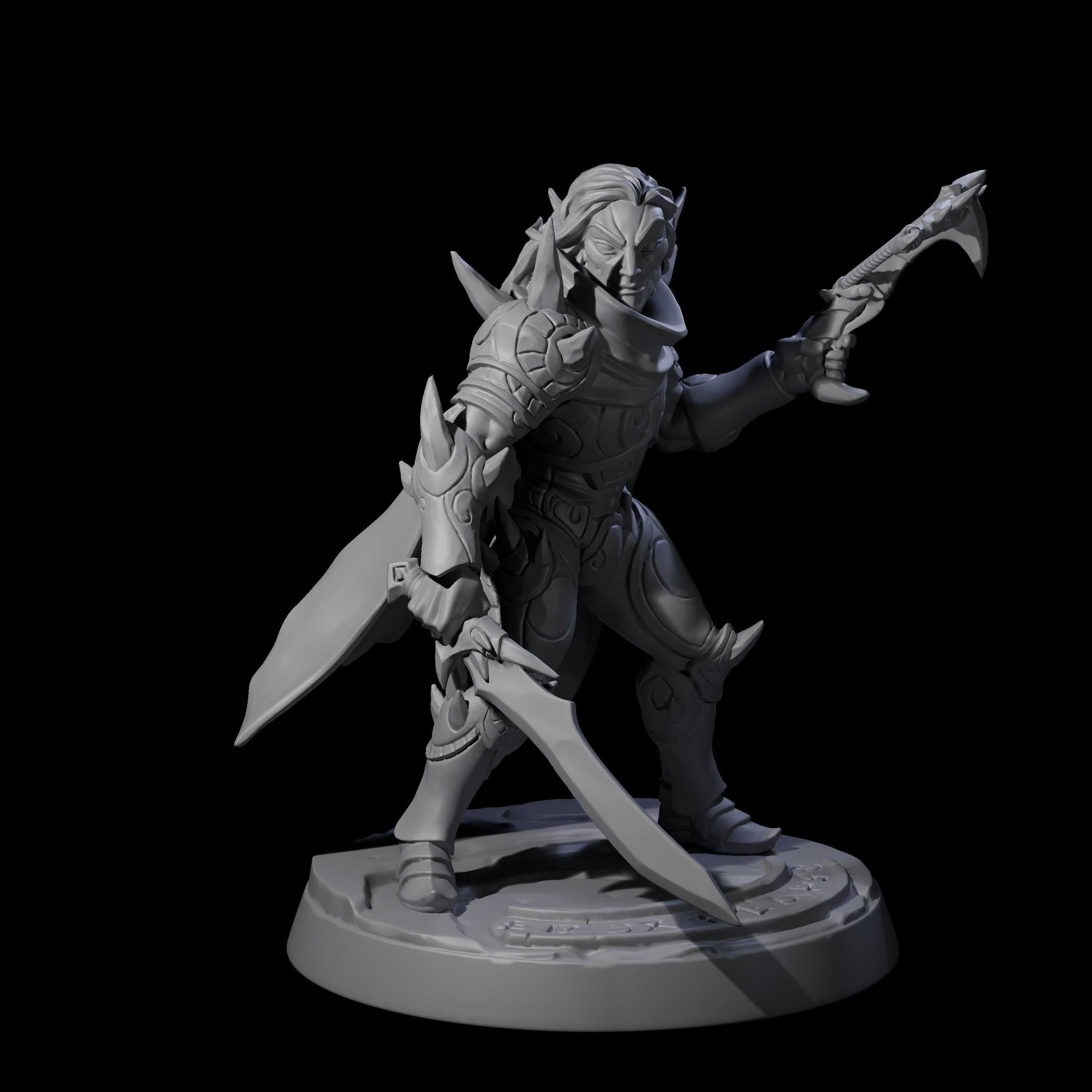 Nefarious Drow Assassin C Miniature for Dungeons and Dragons, Pathfinder or other TTRPGs