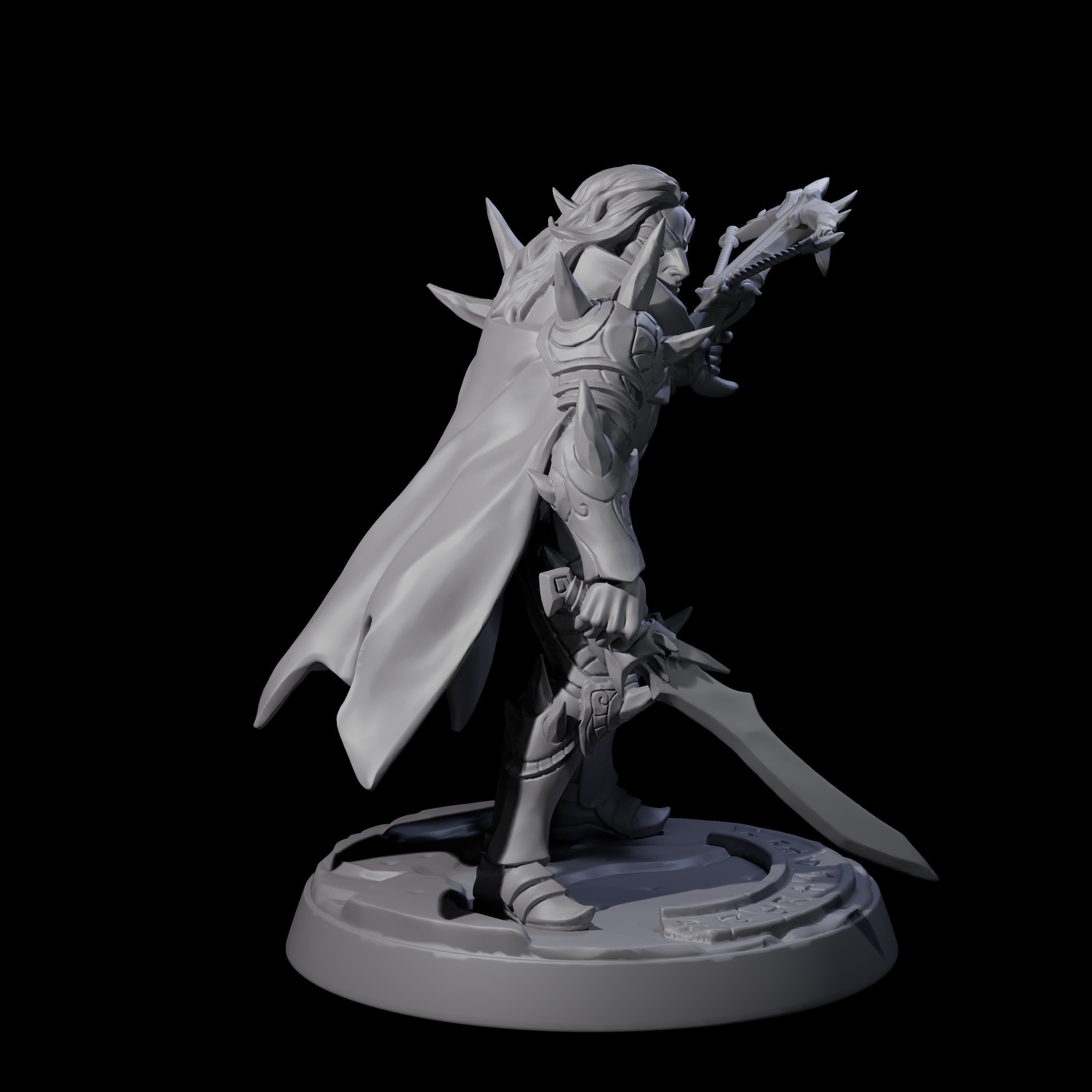 Nefarious Drow Assassin C Miniature for Dungeons and Dragons, Pathfinder or other TTRPGs