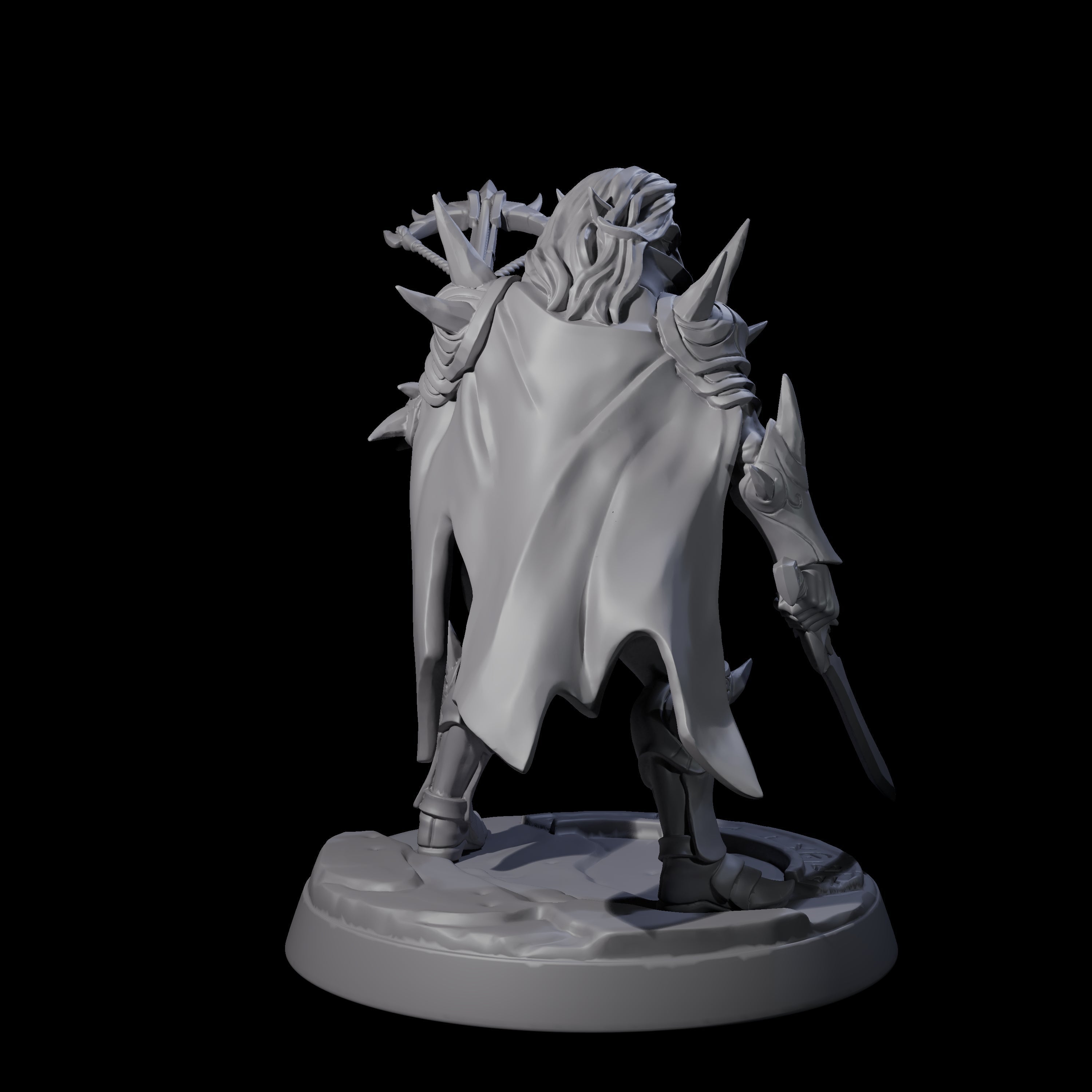 Nefarious Drow Assassin C Miniature for Dungeons and Dragons, Pathfinder or other TTRPGs