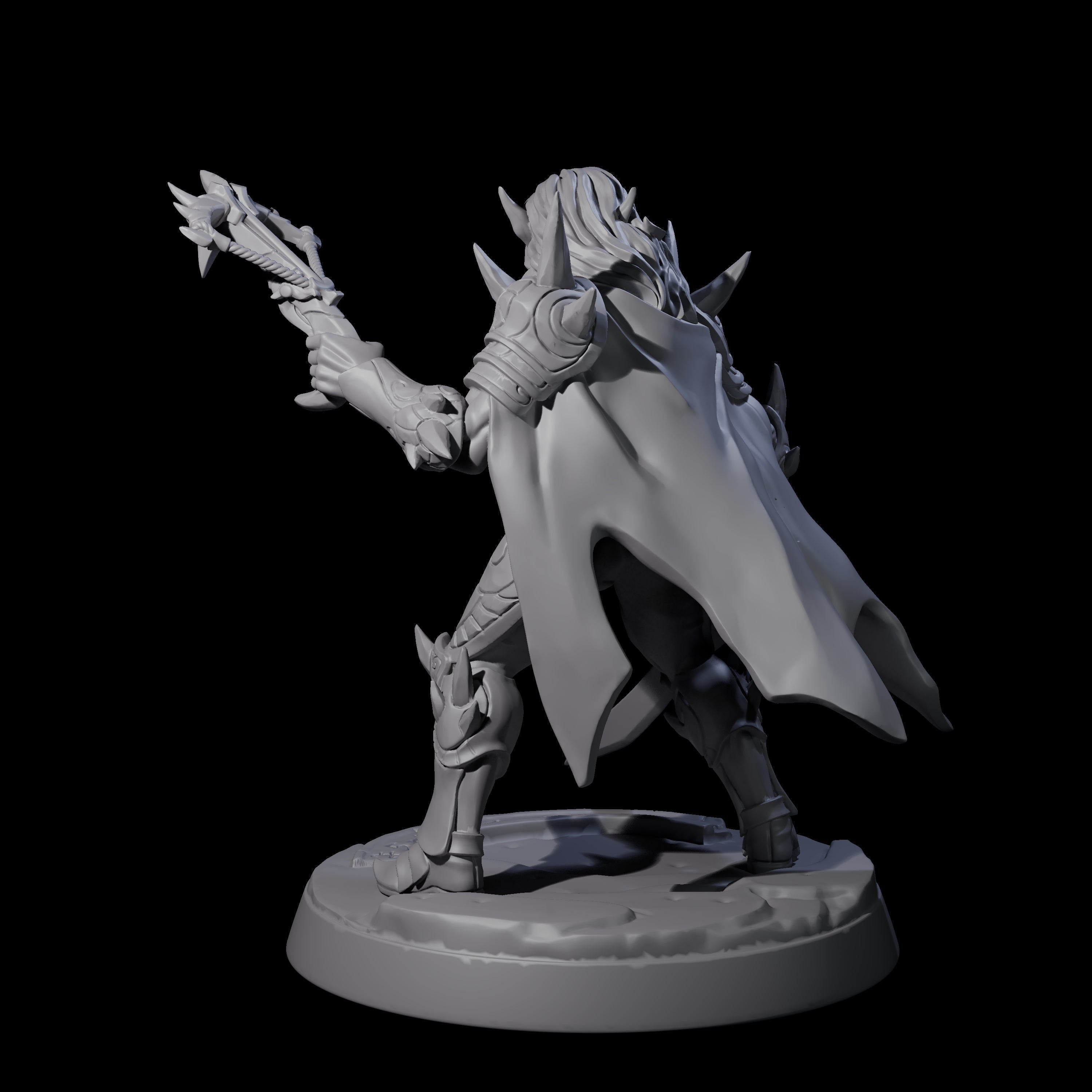 Nefarious Drow Assassin C Miniature for Dungeons and Dragons, Pathfinder or other TTRPGs