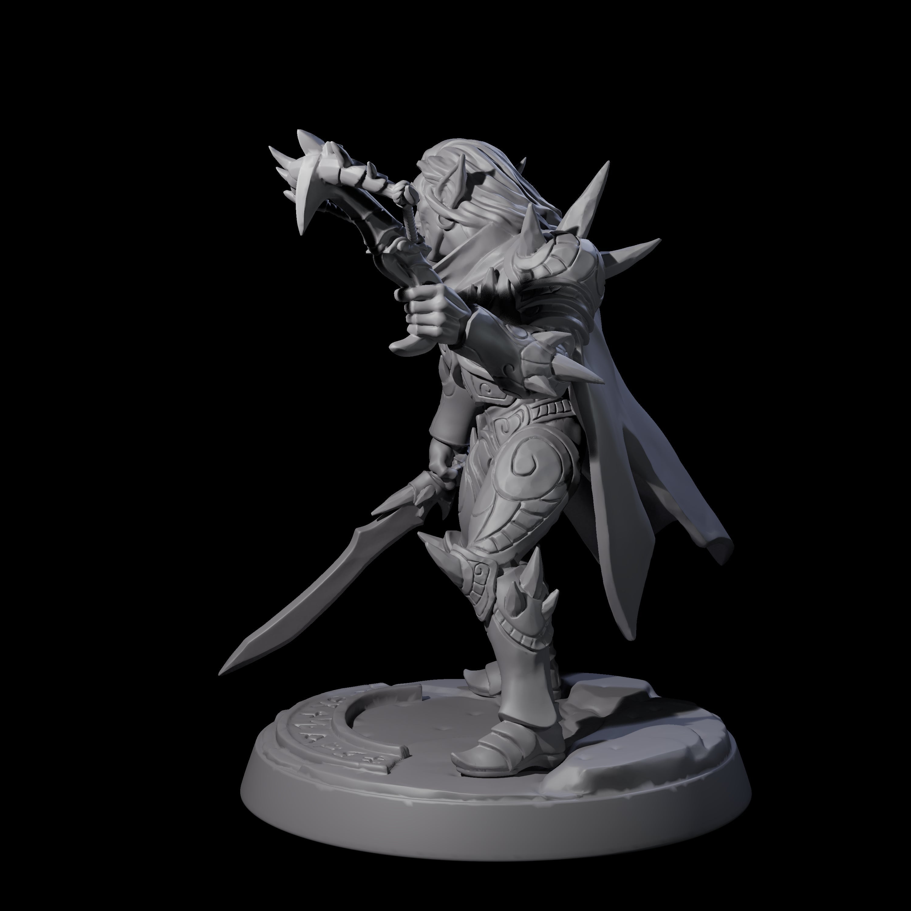 Nefarious Drow Assassin C Miniature for Dungeons and Dragons, Pathfinder or other TTRPGs