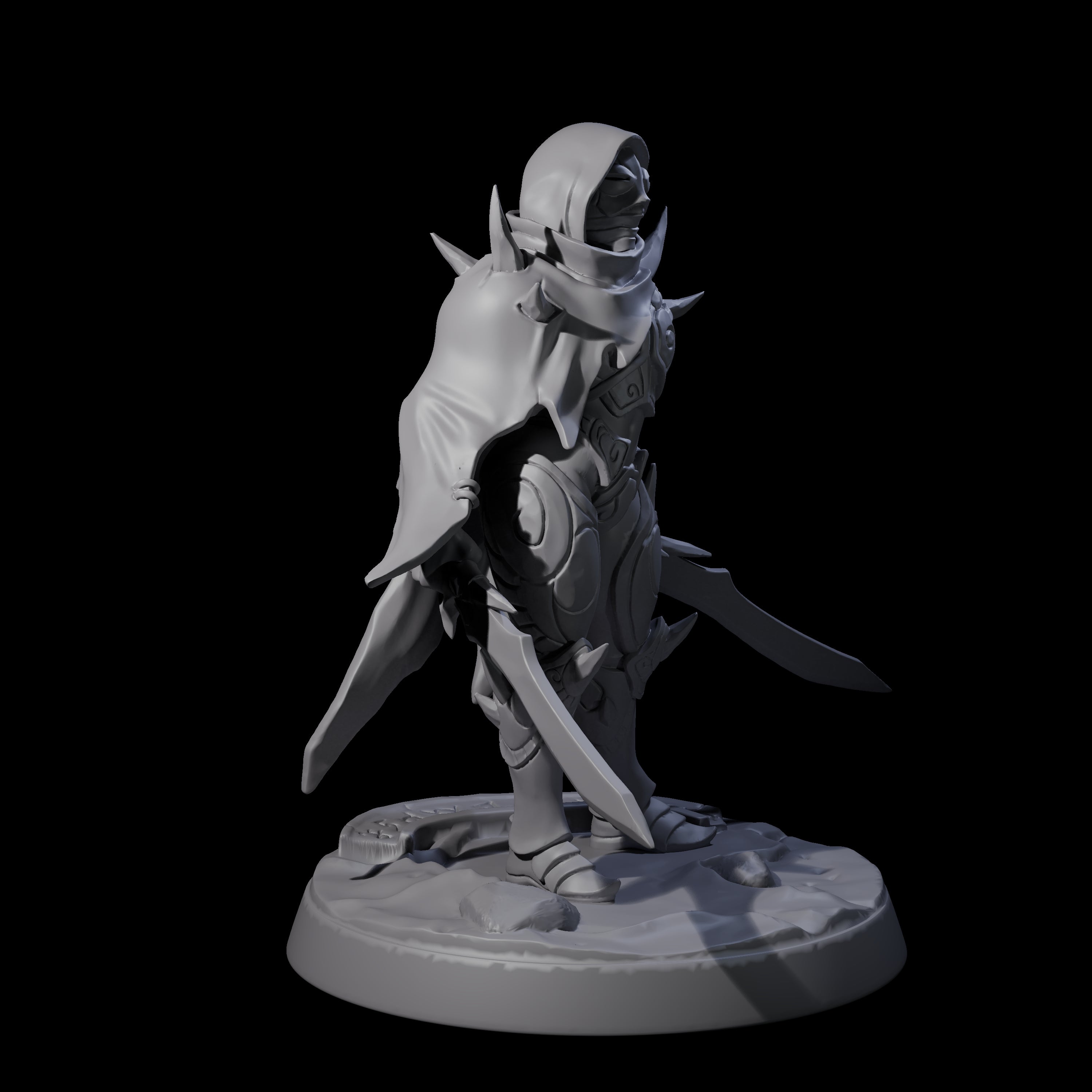 Nefarious Drow Assassin D Miniature for Dungeons and Dragons, Pathfinder or other TTRPGs