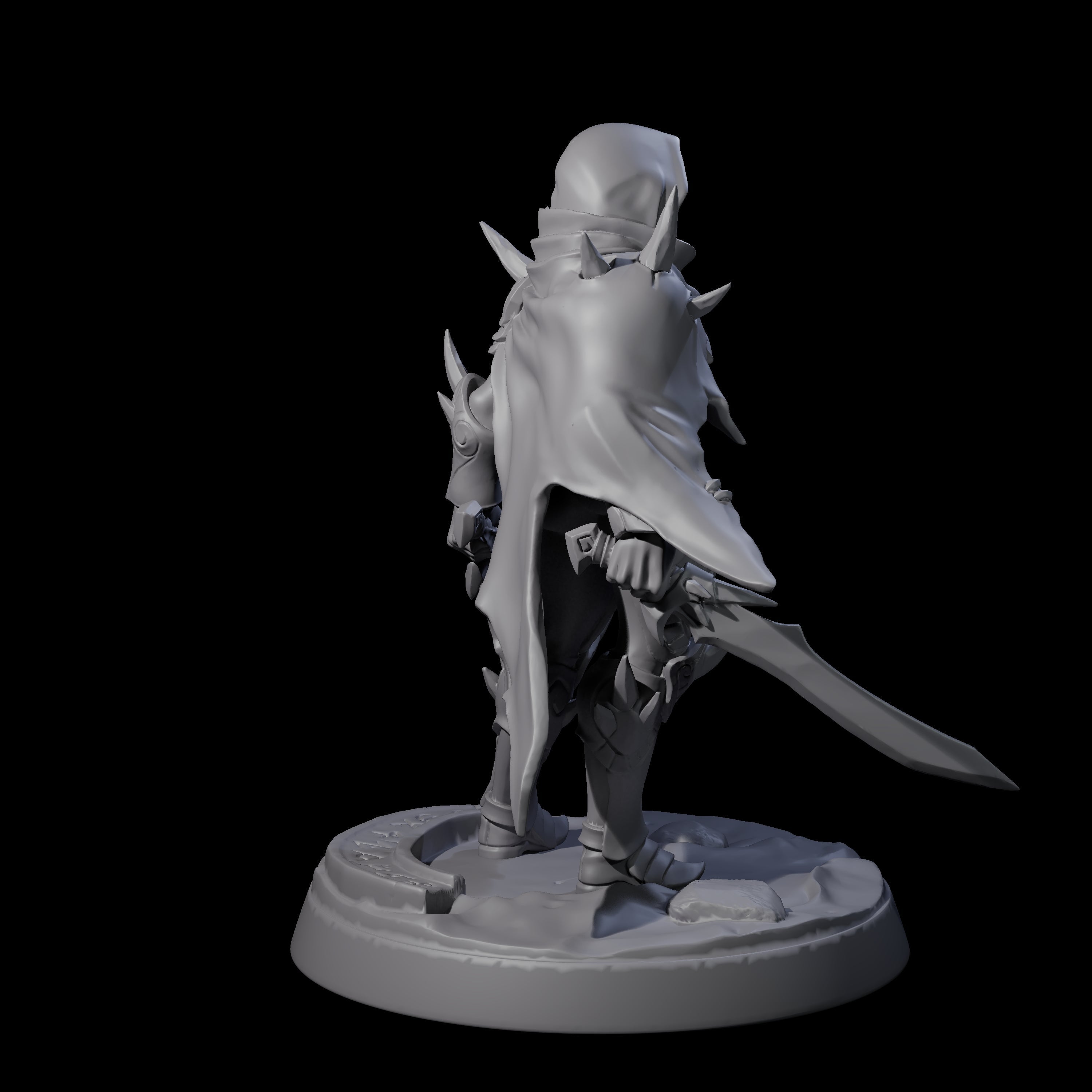 Nefarious Drow Assassin D Miniature for Dungeons and Dragons, Pathfinder or other TTRPGs