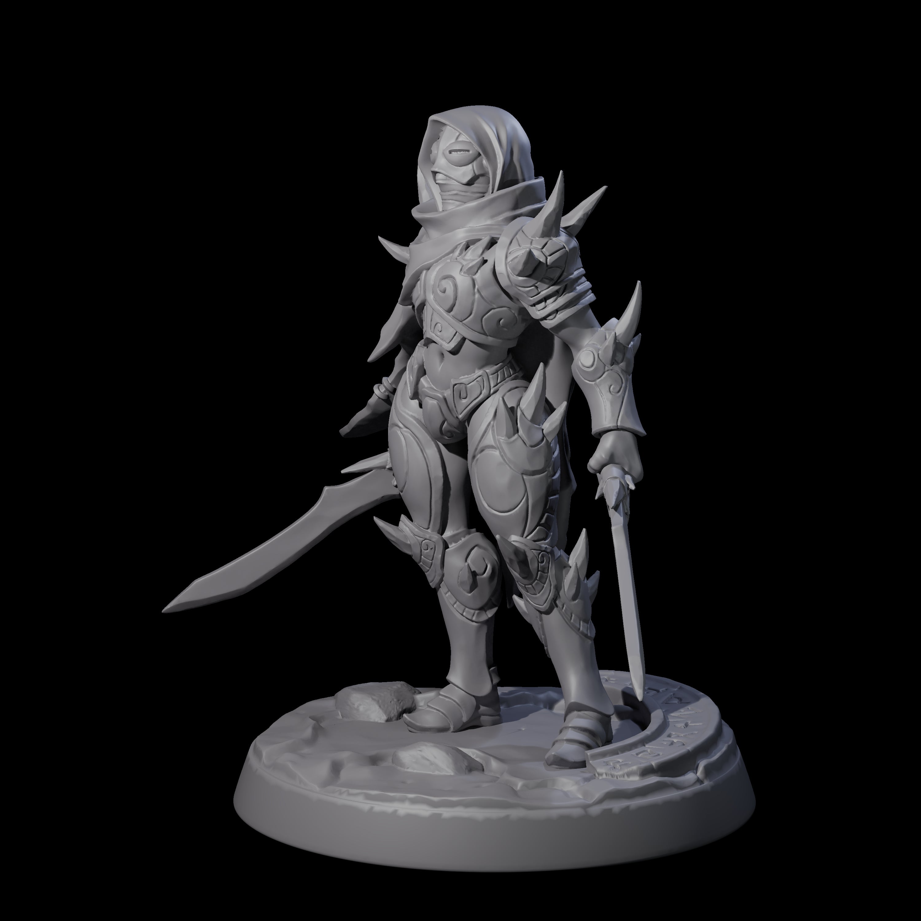 Nefarious Drow Assassin D Miniature for Dungeons and Dragons, Pathfinder or other TTRPGs