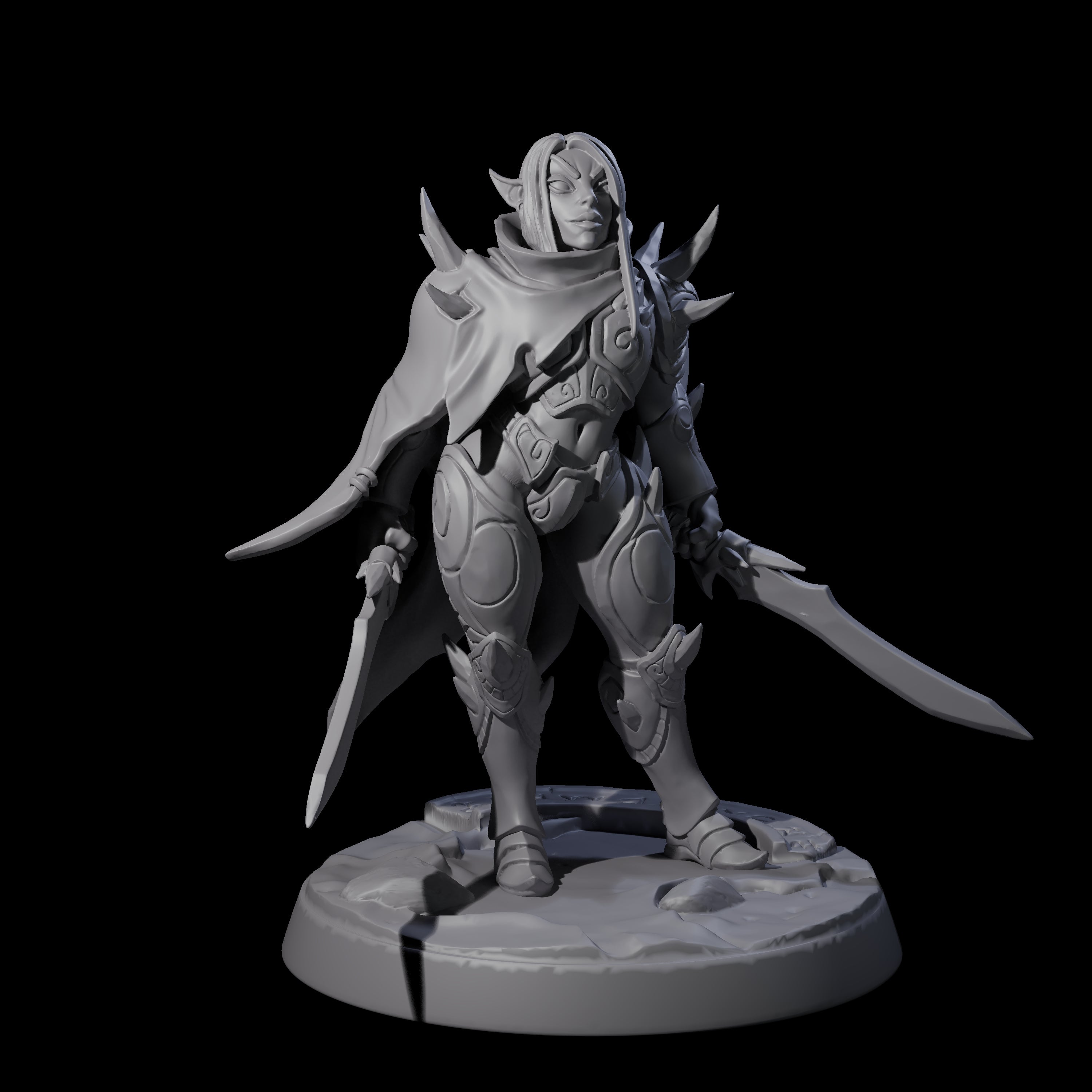 Nefarious Drow Assassin D Miniature for Dungeons and Dragons, Pathfinder or other TTRPGs