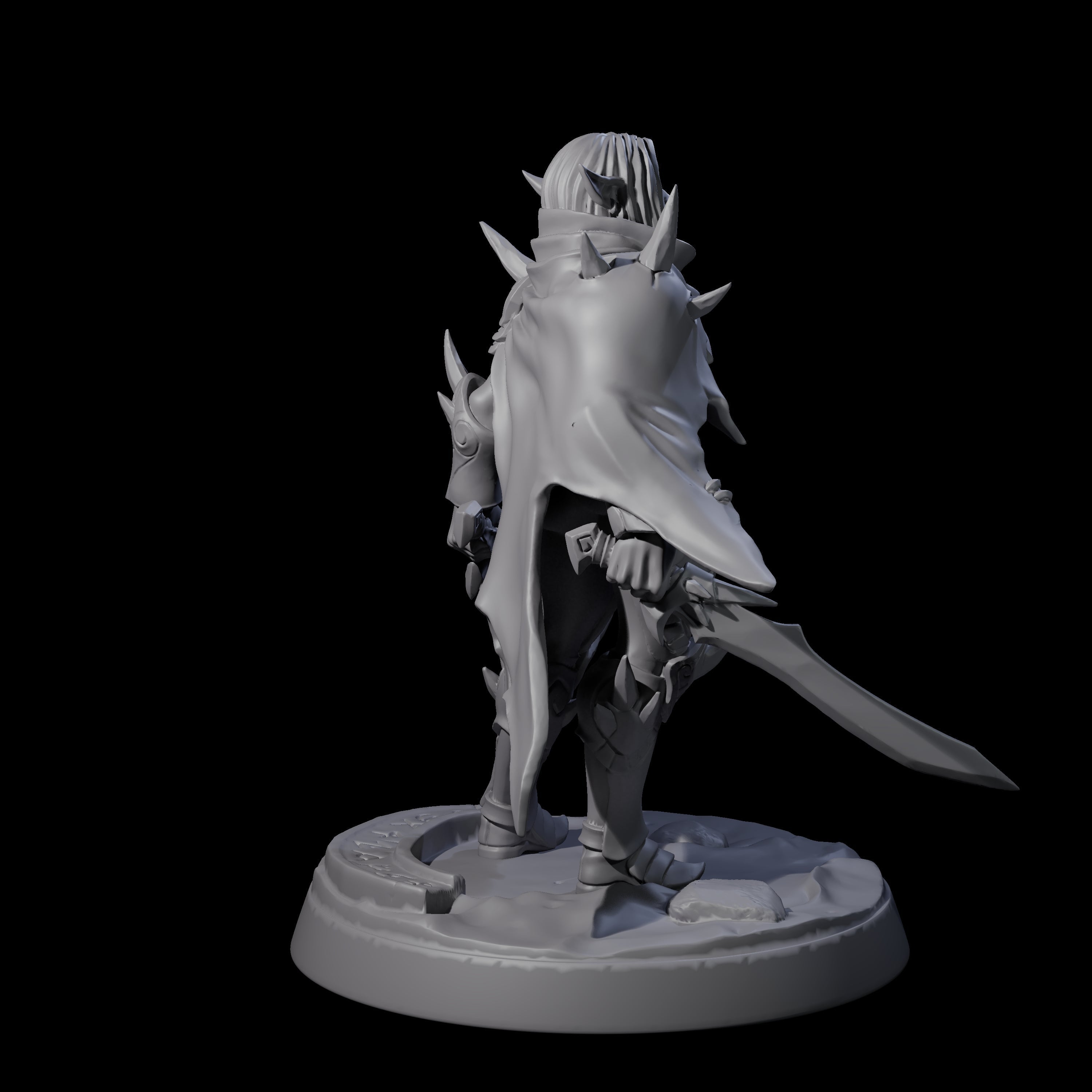 Nefarious Drow Assassin D Miniature for Dungeons and Dragons, Pathfinder or other TTRPGs