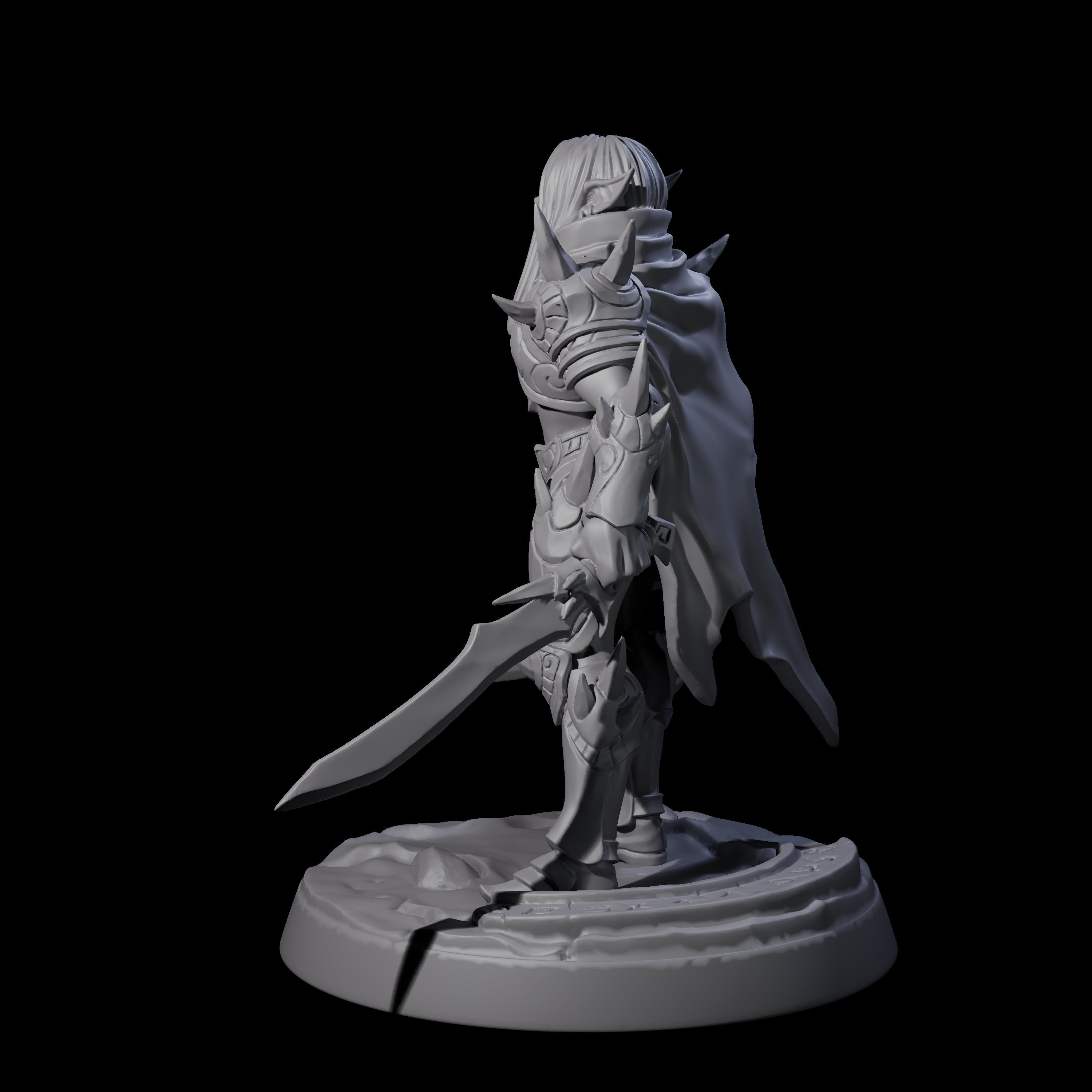 Nefarious Drow Assassin D Miniature for Dungeons and Dragons, Pathfinder or other TTRPGs