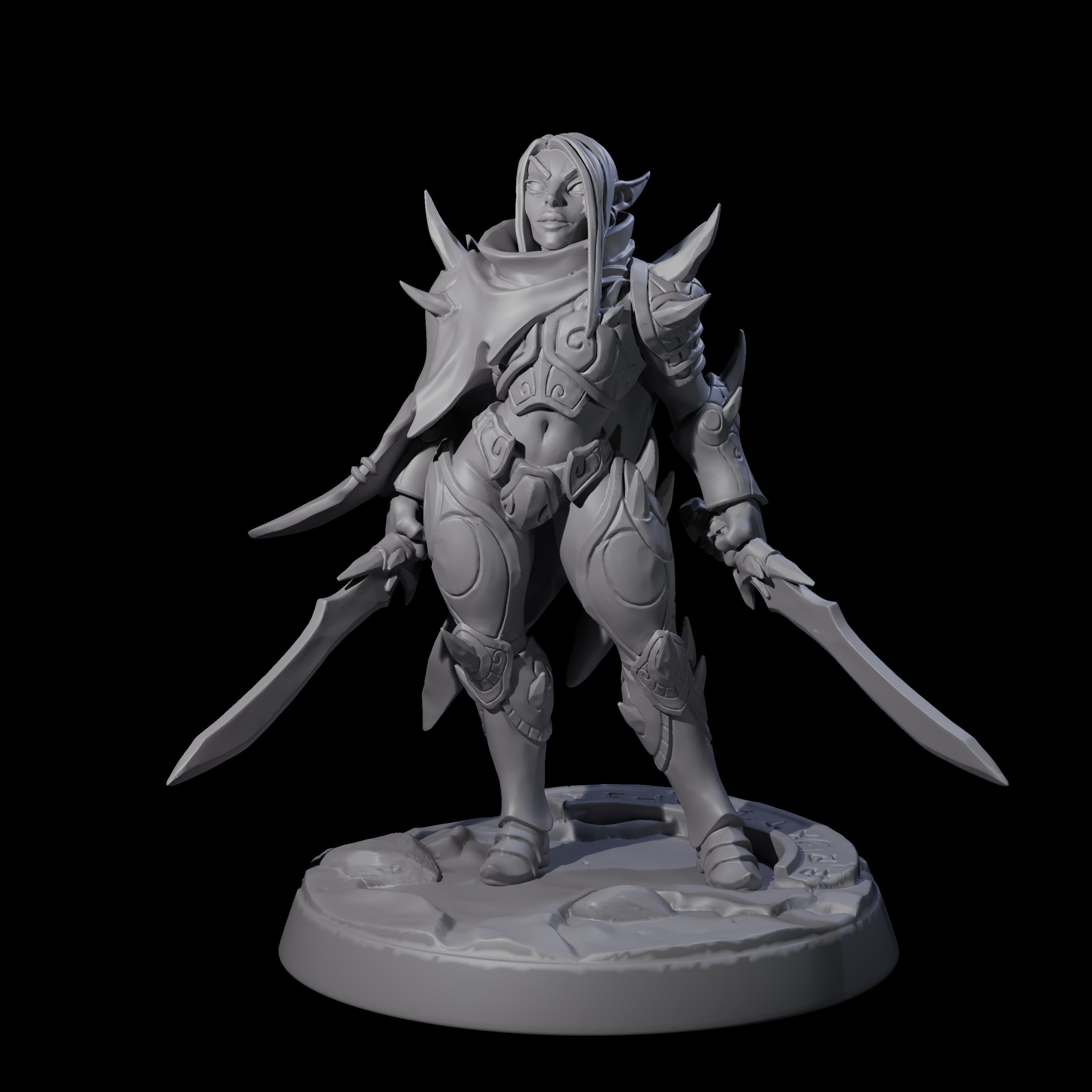 Nefarious Drow Assassin D Miniature for Dungeons and Dragons, Pathfinder or other TTRPGs