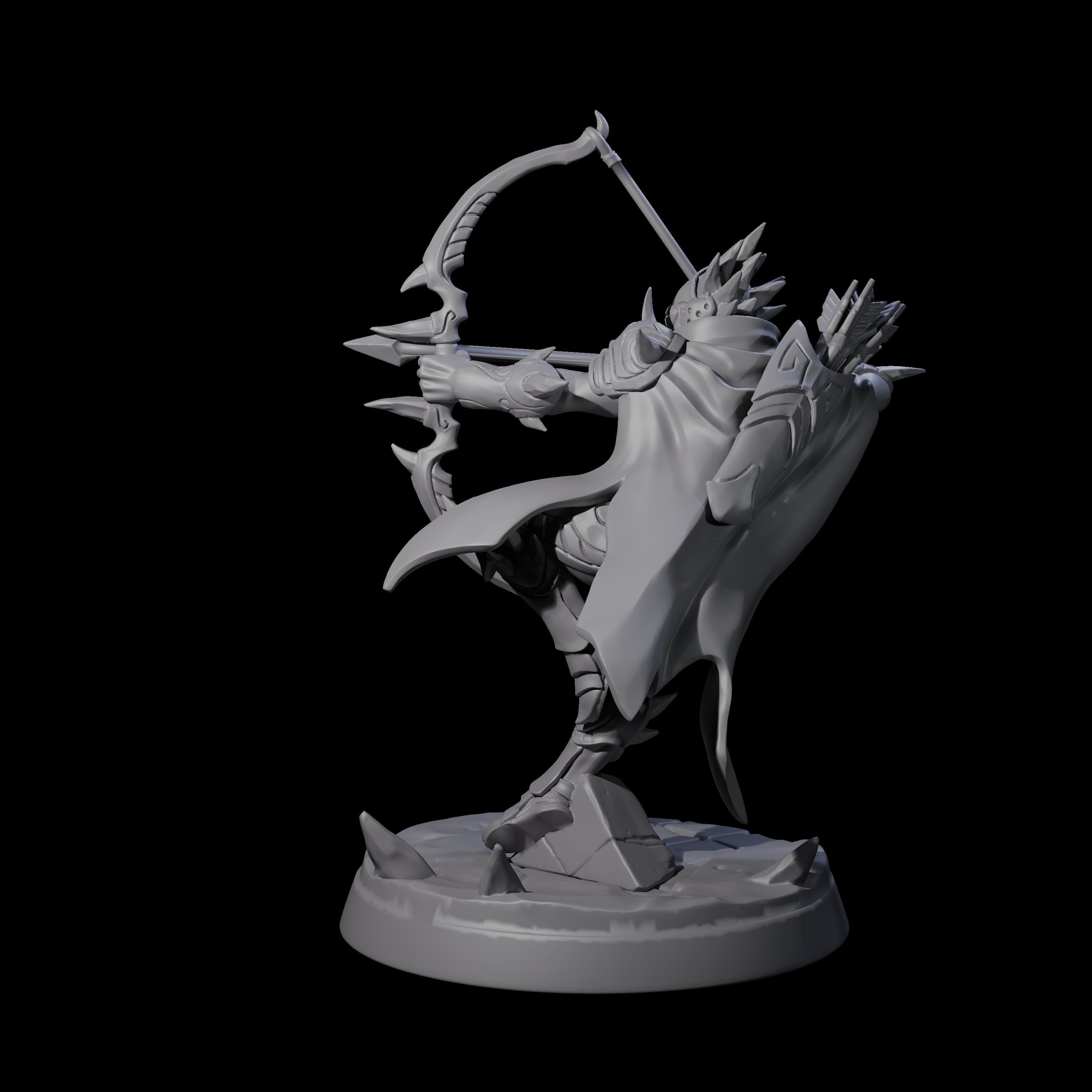 Nefarious Drow Assassin E Miniature for Dungeons and Dragons, Pathfinder or other TTRPGs