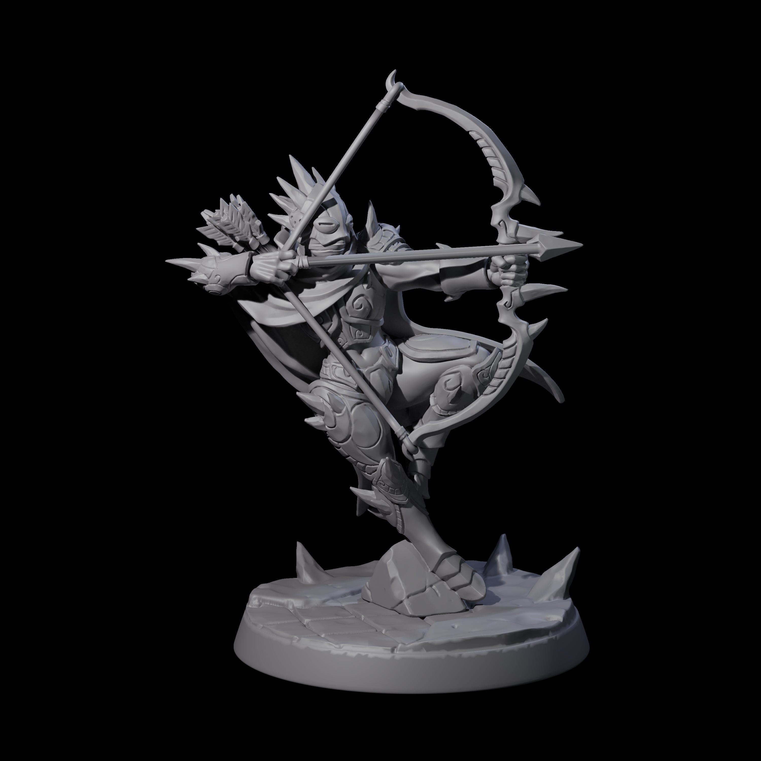 Nefarious Drow Assassin E Miniature for Dungeons and Dragons, Pathfinder or other TTRPGs