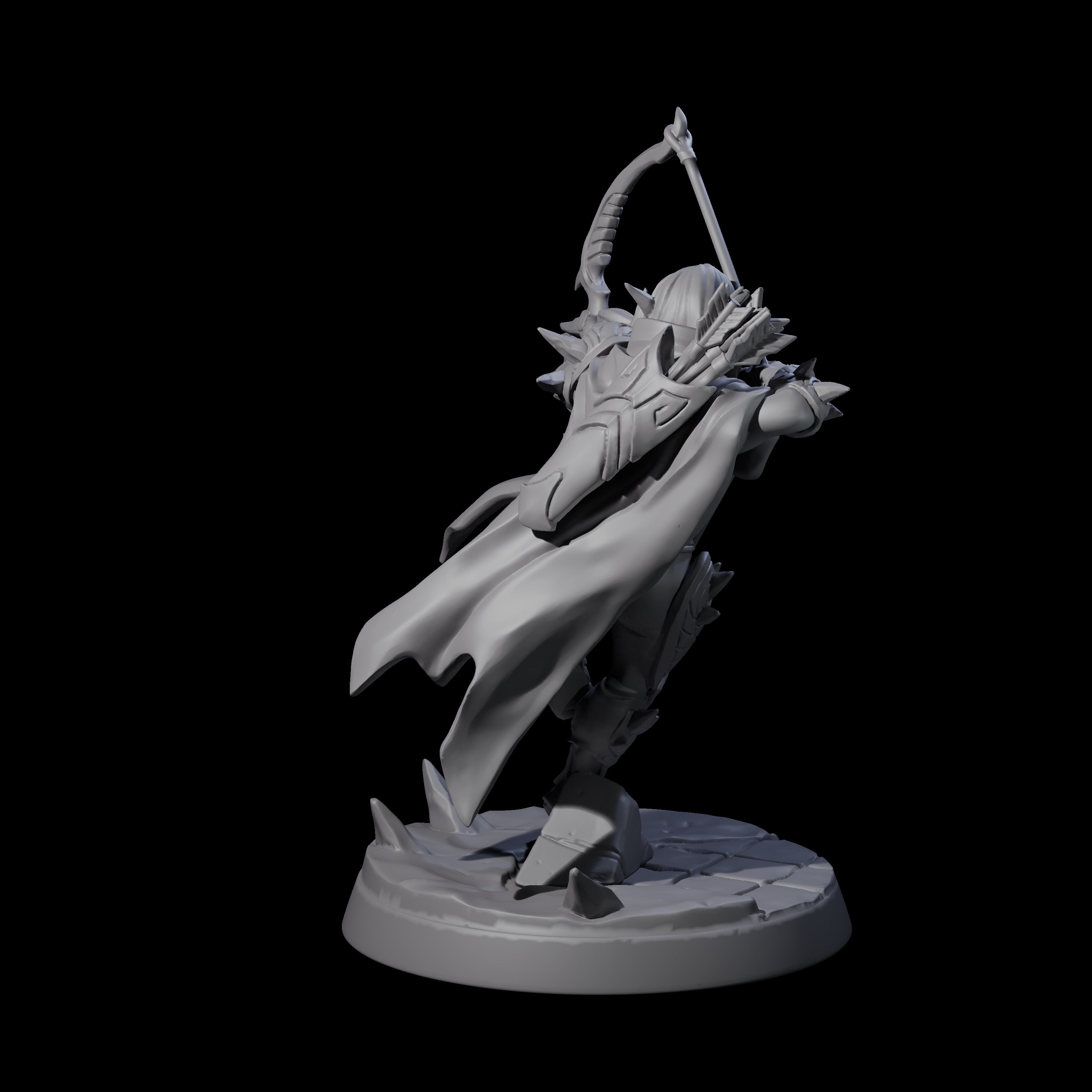 Nefarious Drow Assassin E Miniature for Dungeons and Dragons, Pathfinder or other TTRPGs