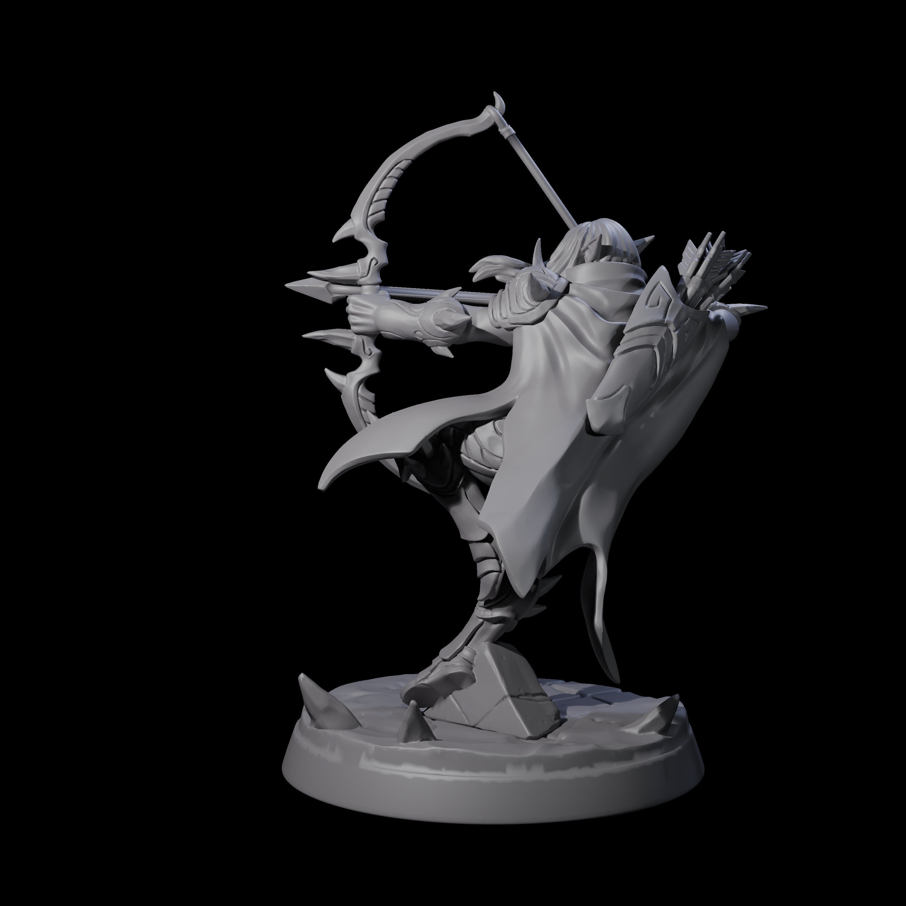 Nefarious Drow Assassin E Miniature for Dungeons and Dragons, Pathfinder or other TTRPGs