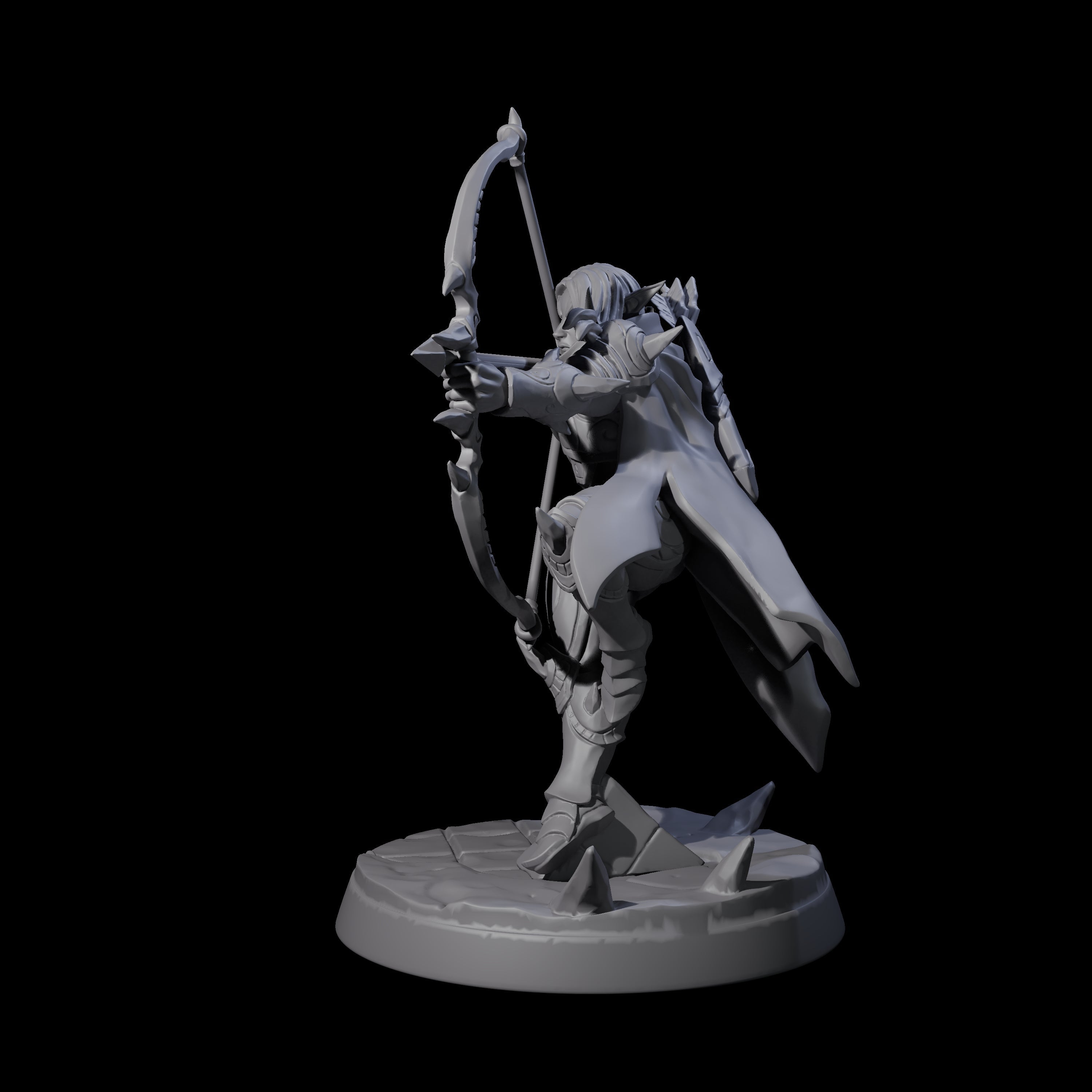 Nefarious Drow Assassin E Miniature for Dungeons and Dragons, Pathfinder or other TTRPGs