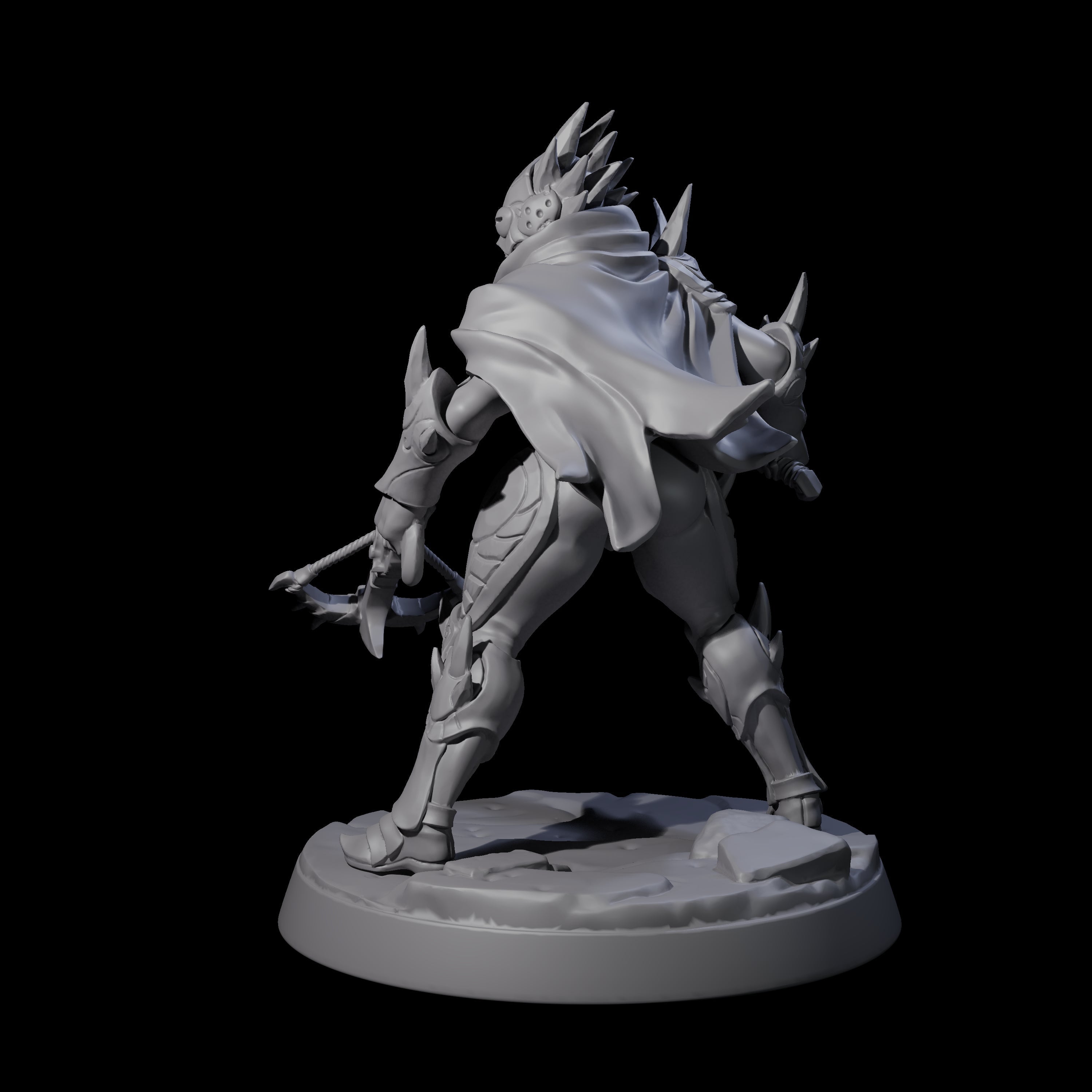 Nefarious Drow Assassin F Miniature for Dungeons and Dragons, Pathfinder or other TTRPGs