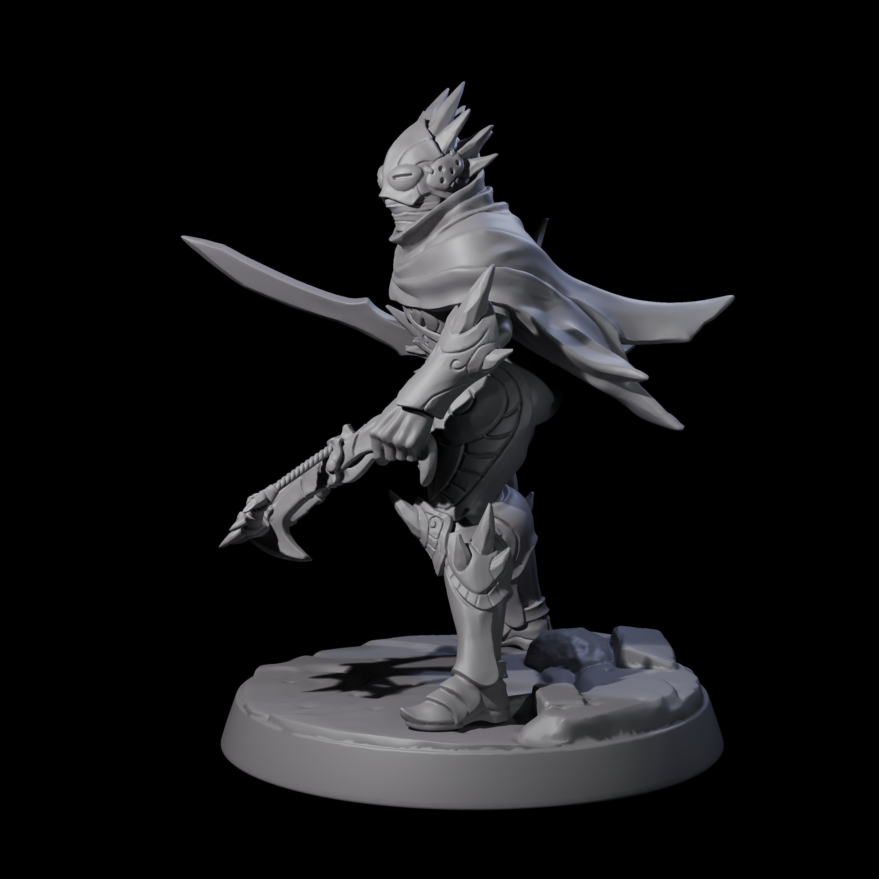 Nefarious Drow Assassin F Miniature for Dungeons and Dragons, Pathfinder or other TTRPGs