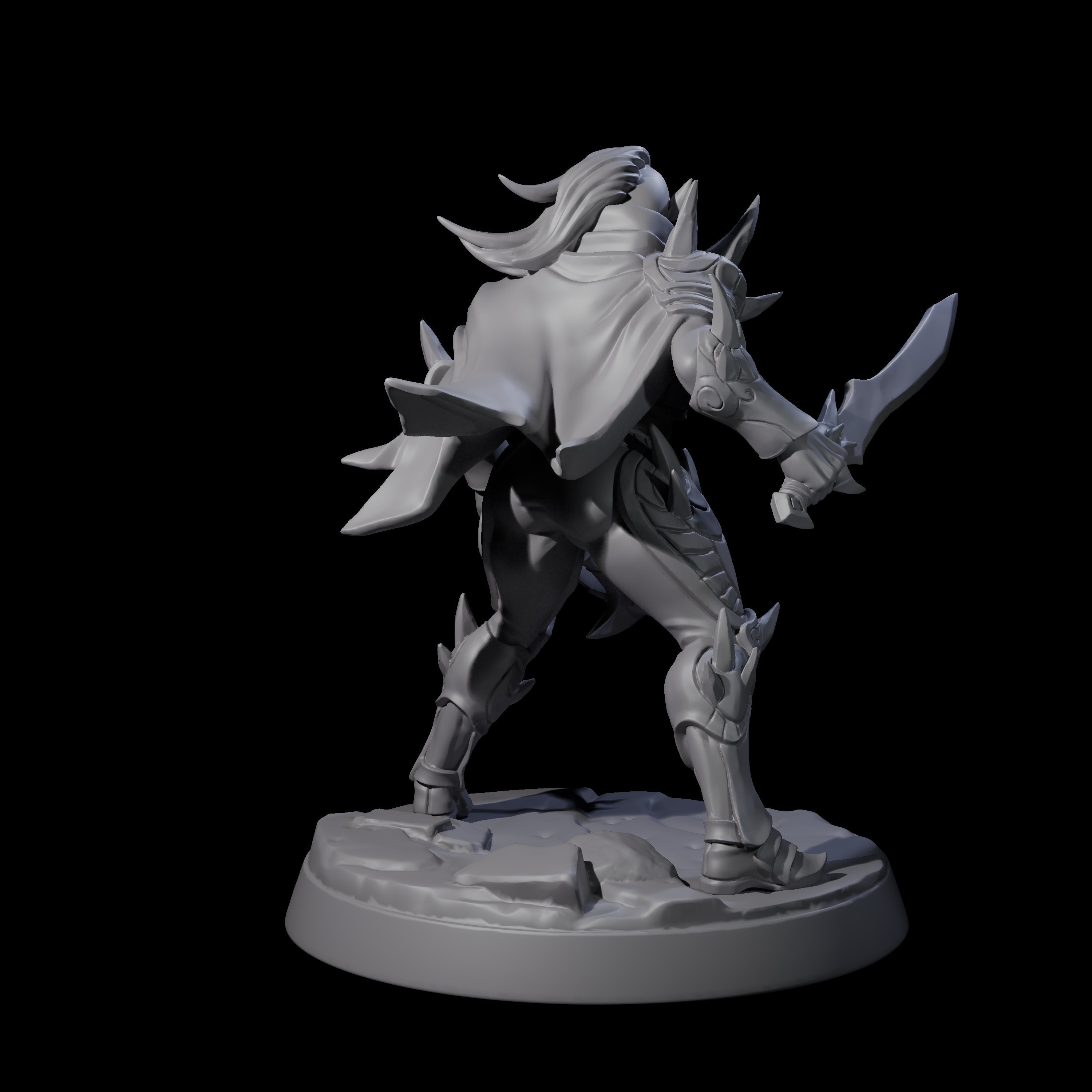 Nefarious Drow Assassin F Miniature for Dungeons and Dragons, Pathfinder or other TTRPGs