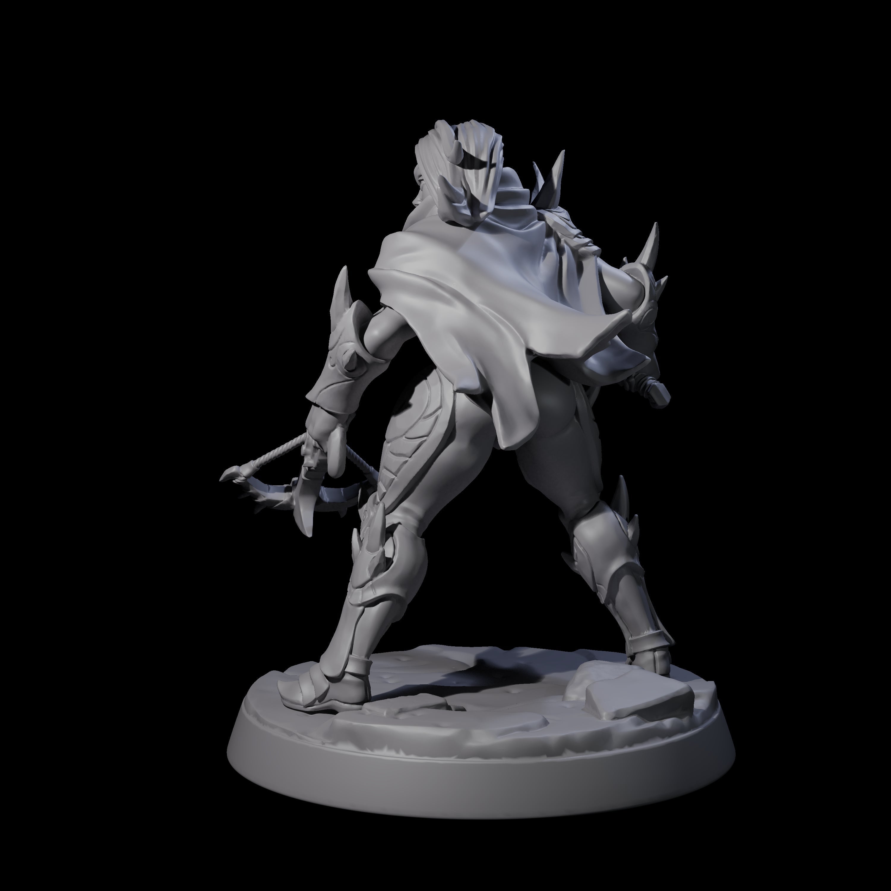 Nefarious Drow Assassin F Miniature for Dungeons and Dragons, Pathfinder or other TTRPGs