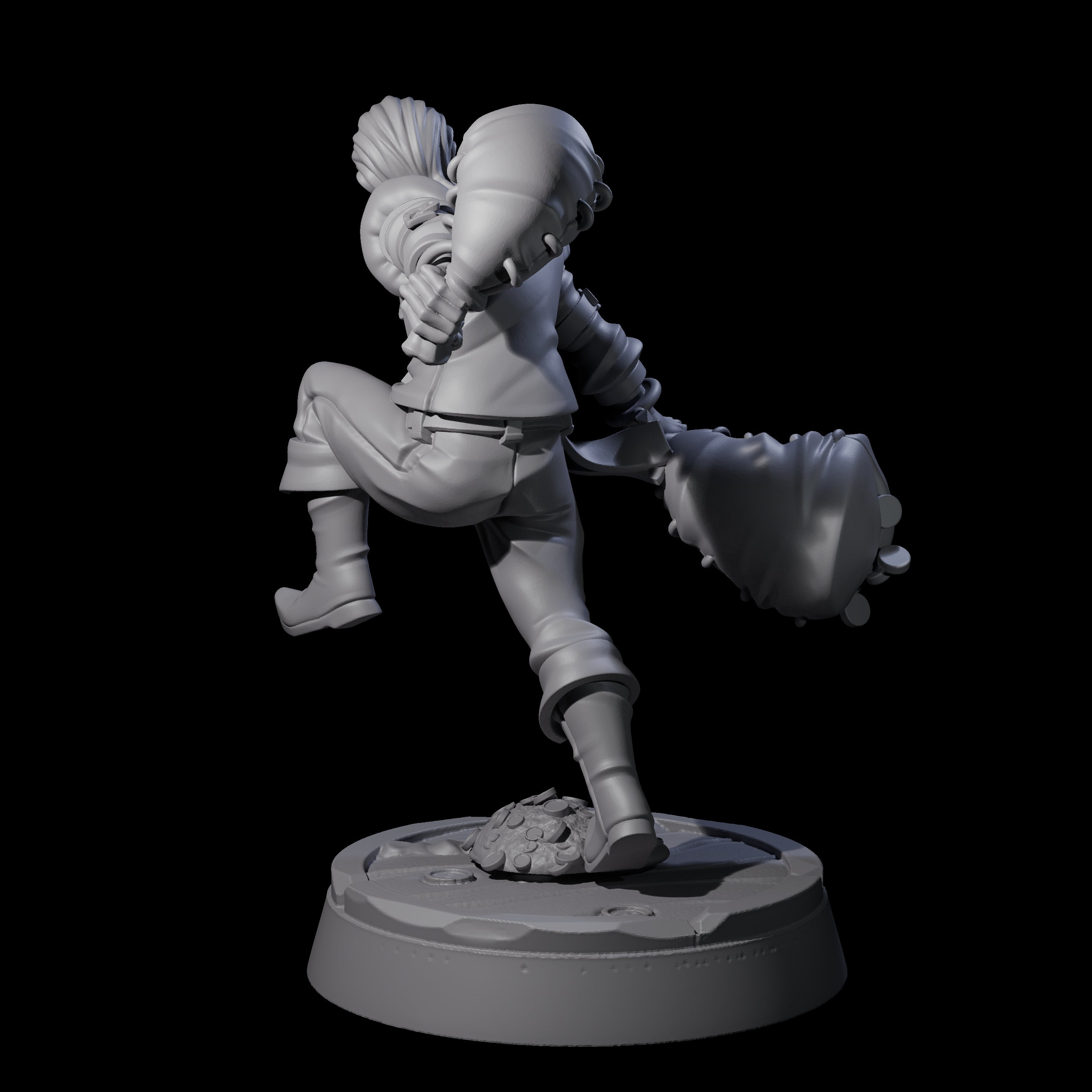 Nefarious Human Crime Boss Typhoon Harry Miniature for Dungeons and Dragons, Pathfinder or other TTRPGs