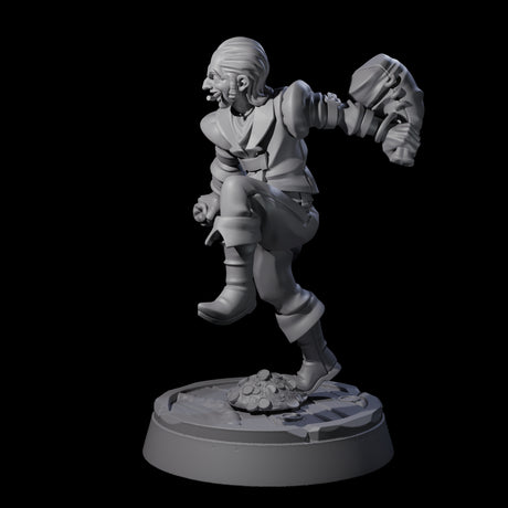 Nefarious Human Crime Boss Typhoon Harry Miniature for Dungeons and Dragons, Pathfinder or other TTRPGs