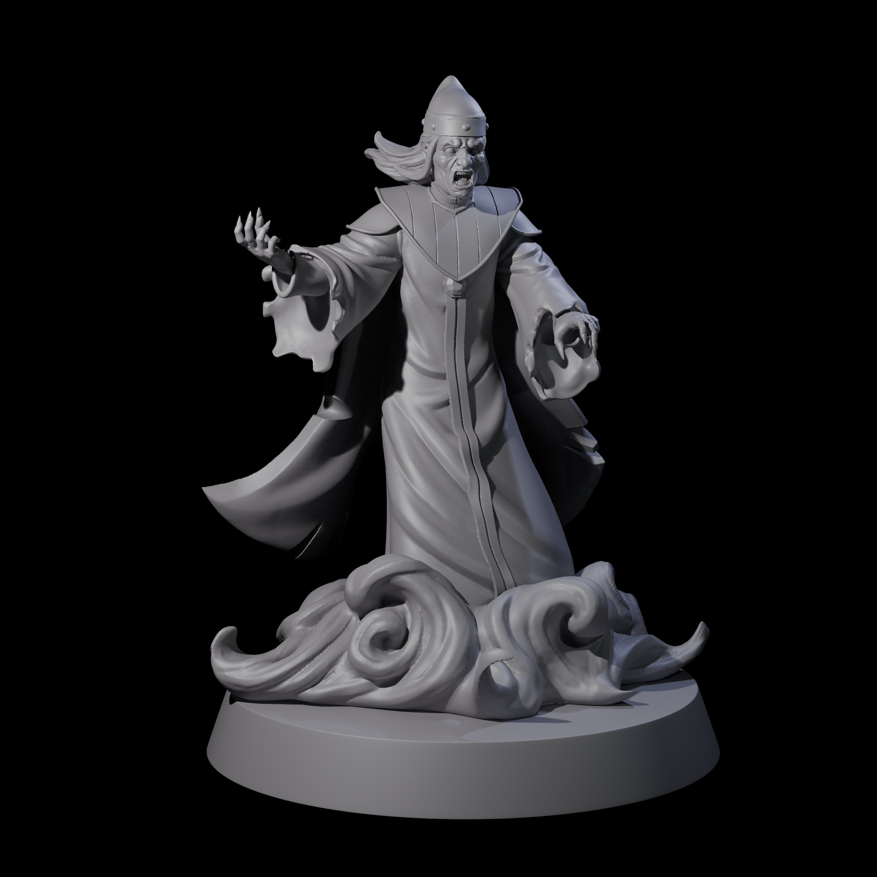 Nefarious Shadow Ruler Miniature for Dungeons and Dragons, Pathfinder or other TTRPGs