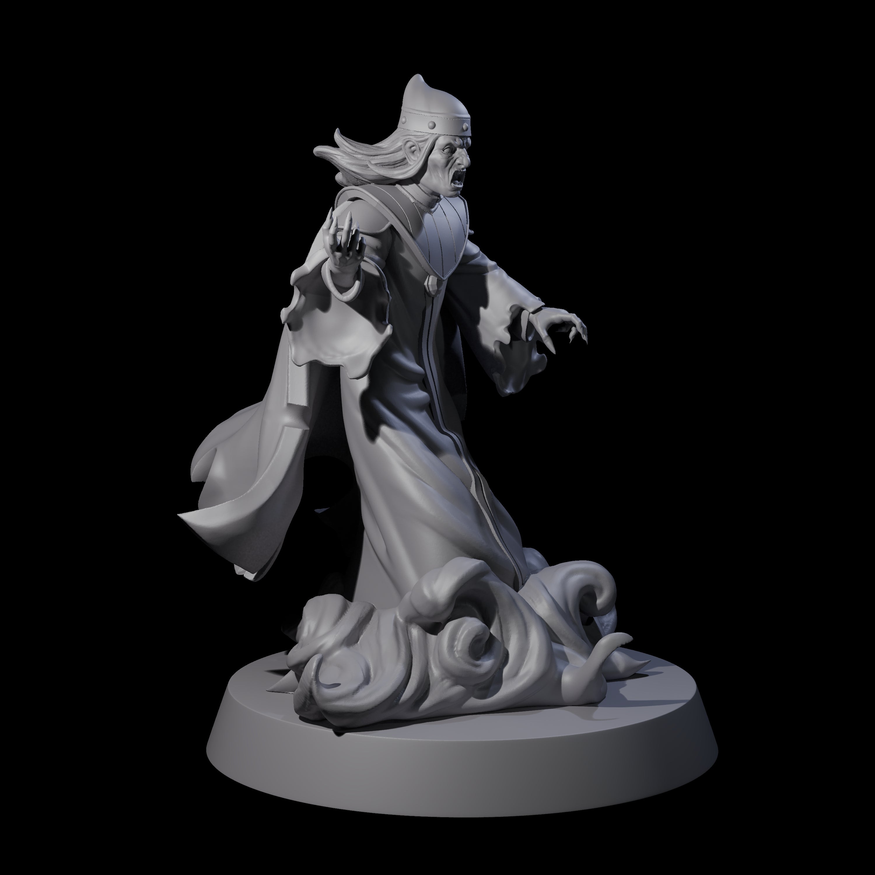 Nefarious Shadow Ruler Miniature for Dungeons and Dragons, Pathfinder or other TTRPGs
