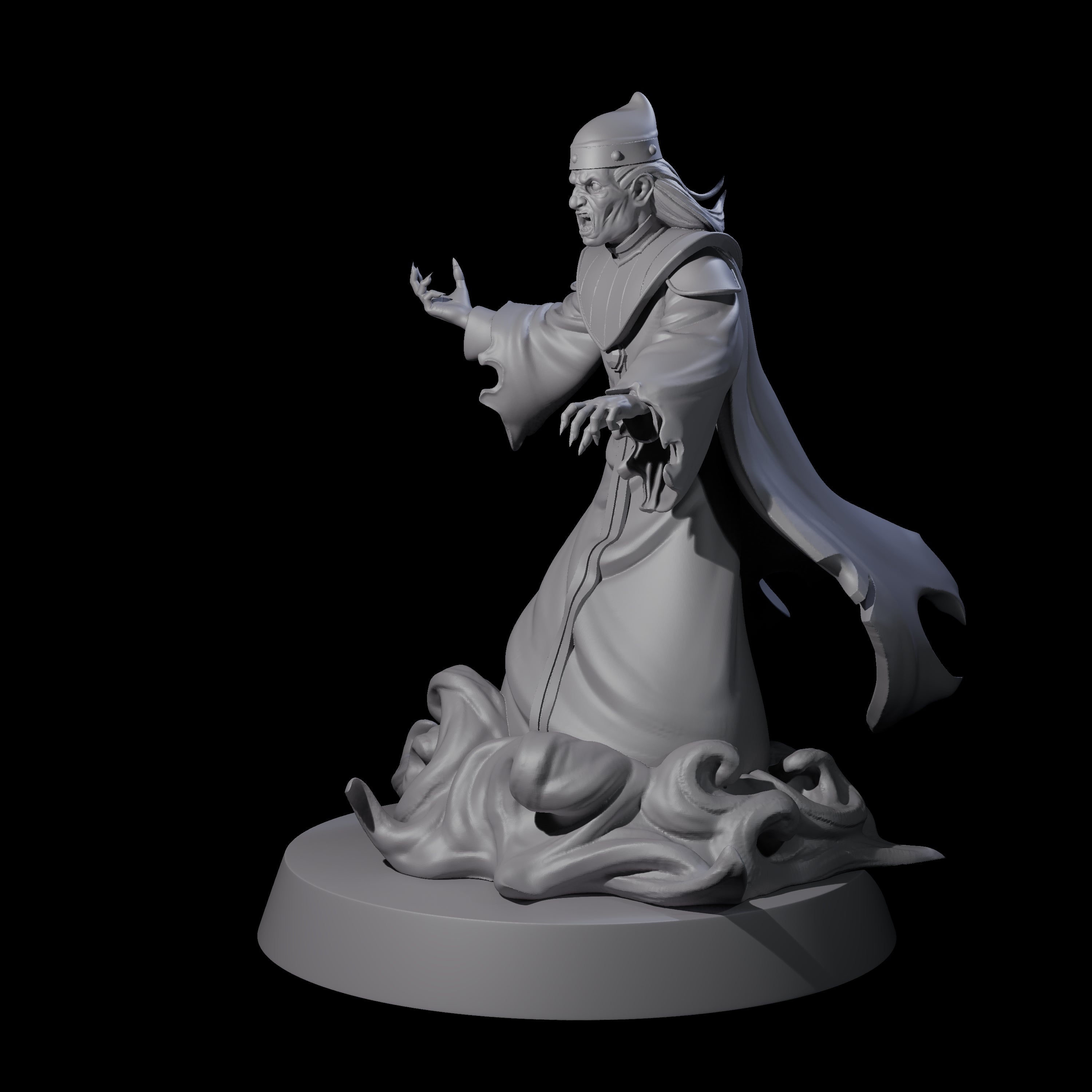 Nefarious Shadow Ruler Miniature for Dungeons and Dragons, Pathfinder or other TTRPGs