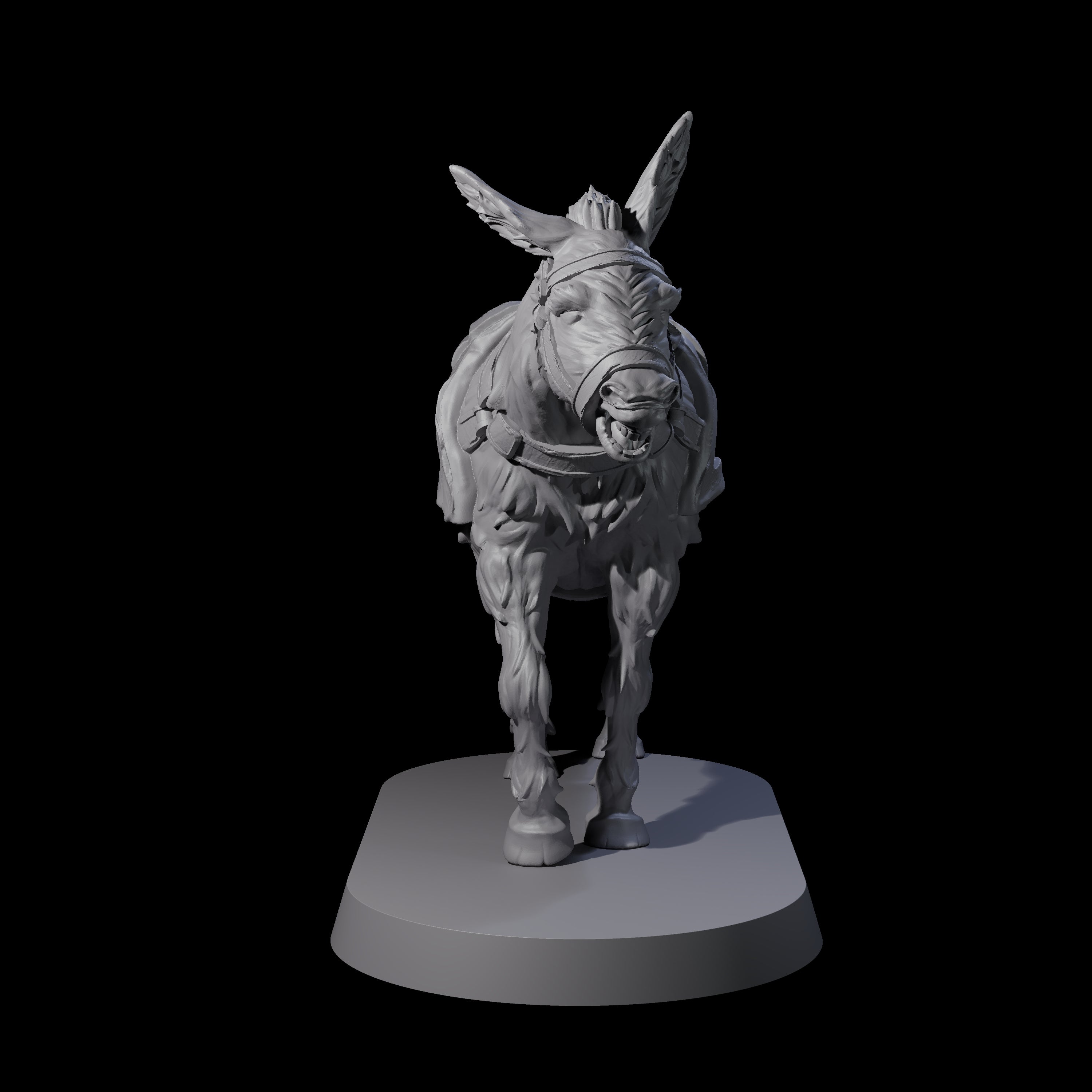 Neighing Donkey Miniature for Dungeons and Dragons, Pathfinder or other TTRPGs