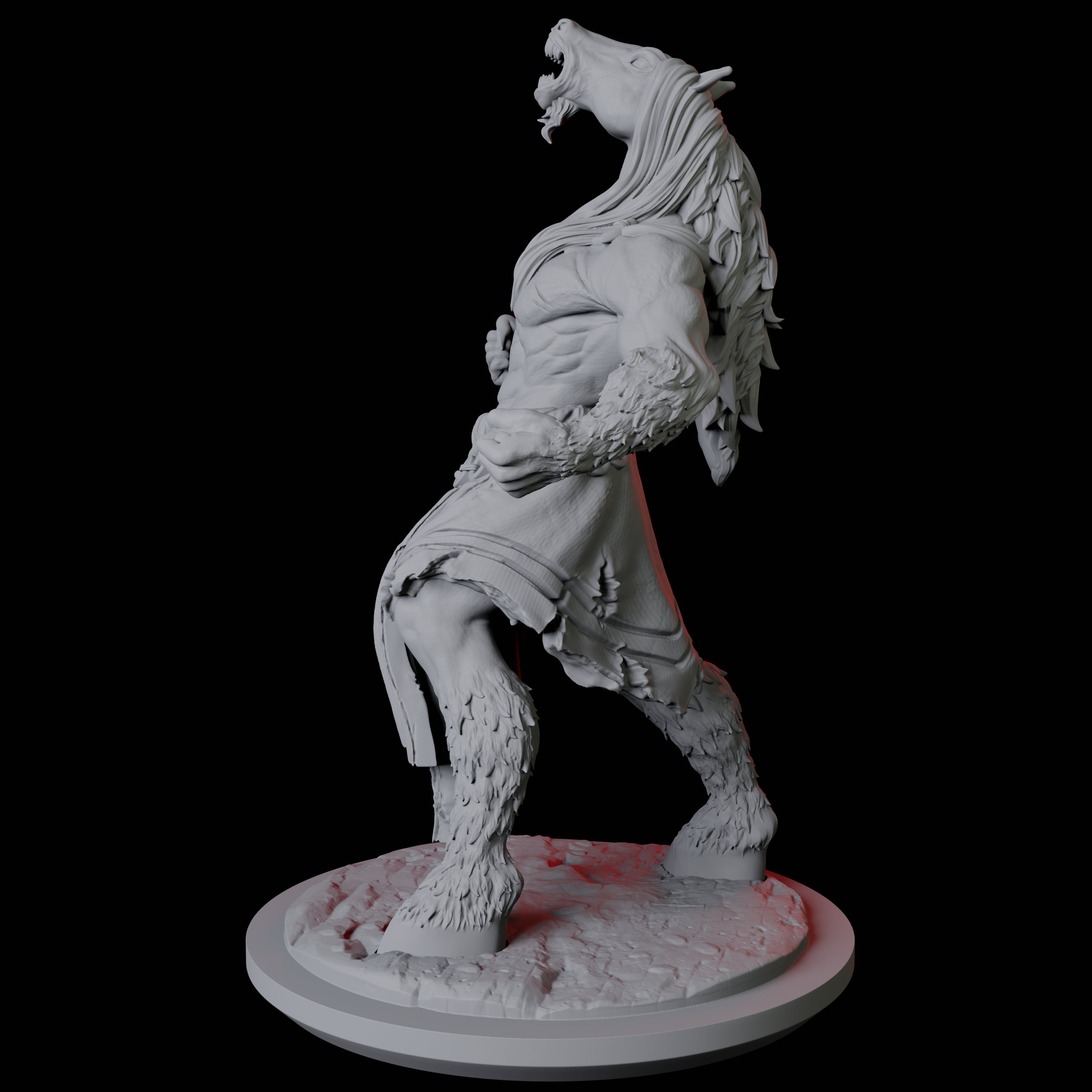 Neighing Reverse Centaur A Miniature for Dungeons and Dragons, Pathfinder or other TTRPGs