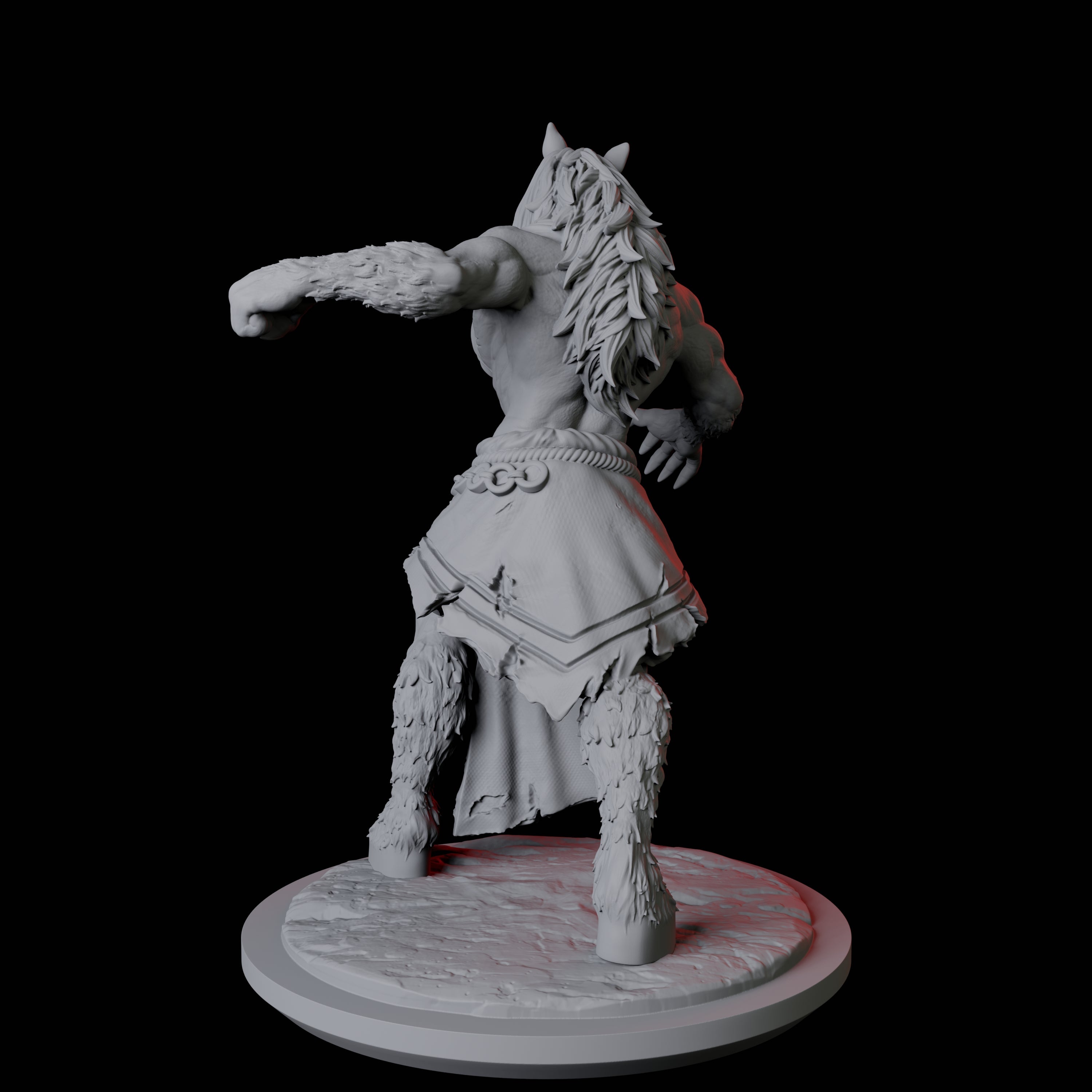 Neighing Reverse Centaur B Miniature for Dungeons and Dragons, Pathfinder or other TTRPGs