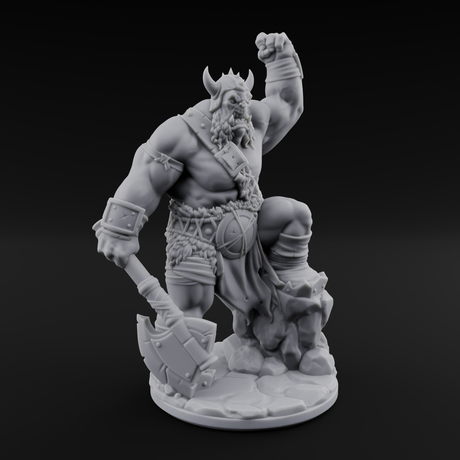 Never Lost Orc Warrior Miniature for Dungeons and Dragons, Pathfinder or other TTRPGs
