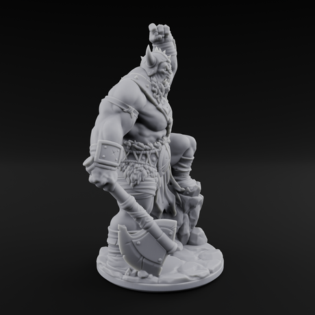 Never Lost Orc Warrior Miniature for Dungeons and Dragons, Pathfinder or other TTRPGs