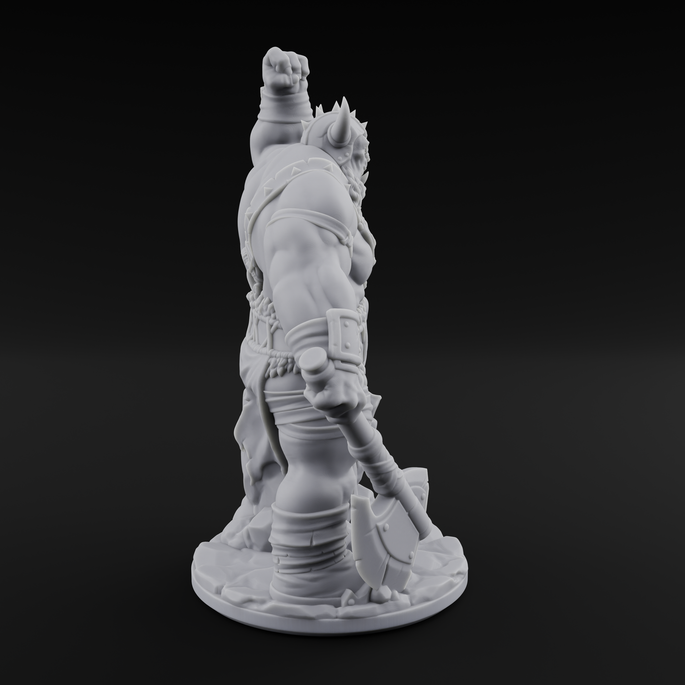 Never Lost Orc Warrior Miniature for Dungeons and Dragons, Pathfinder or other TTRPGs