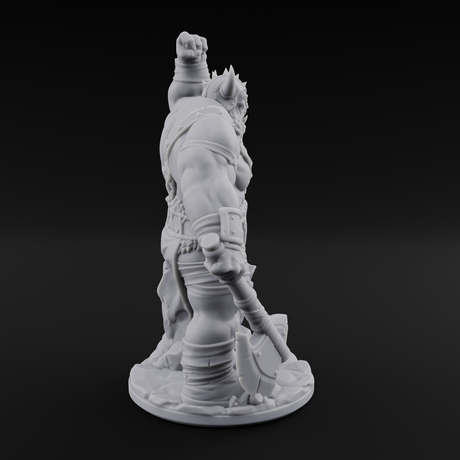 Never Lost Orc Warrior Miniature for Dungeons and Dragons, Pathfinder or other TTRPGs