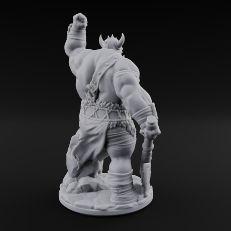 Never Lost Orc Warrior Miniature for Dungeons and Dragons, Pathfinder or other TTRPGs