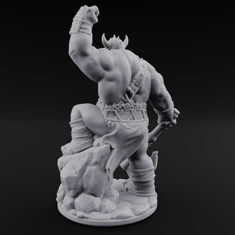 Never Lost Orc Warrior Miniature for Dungeons and Dragons, Pathfinder or other TTRPGs