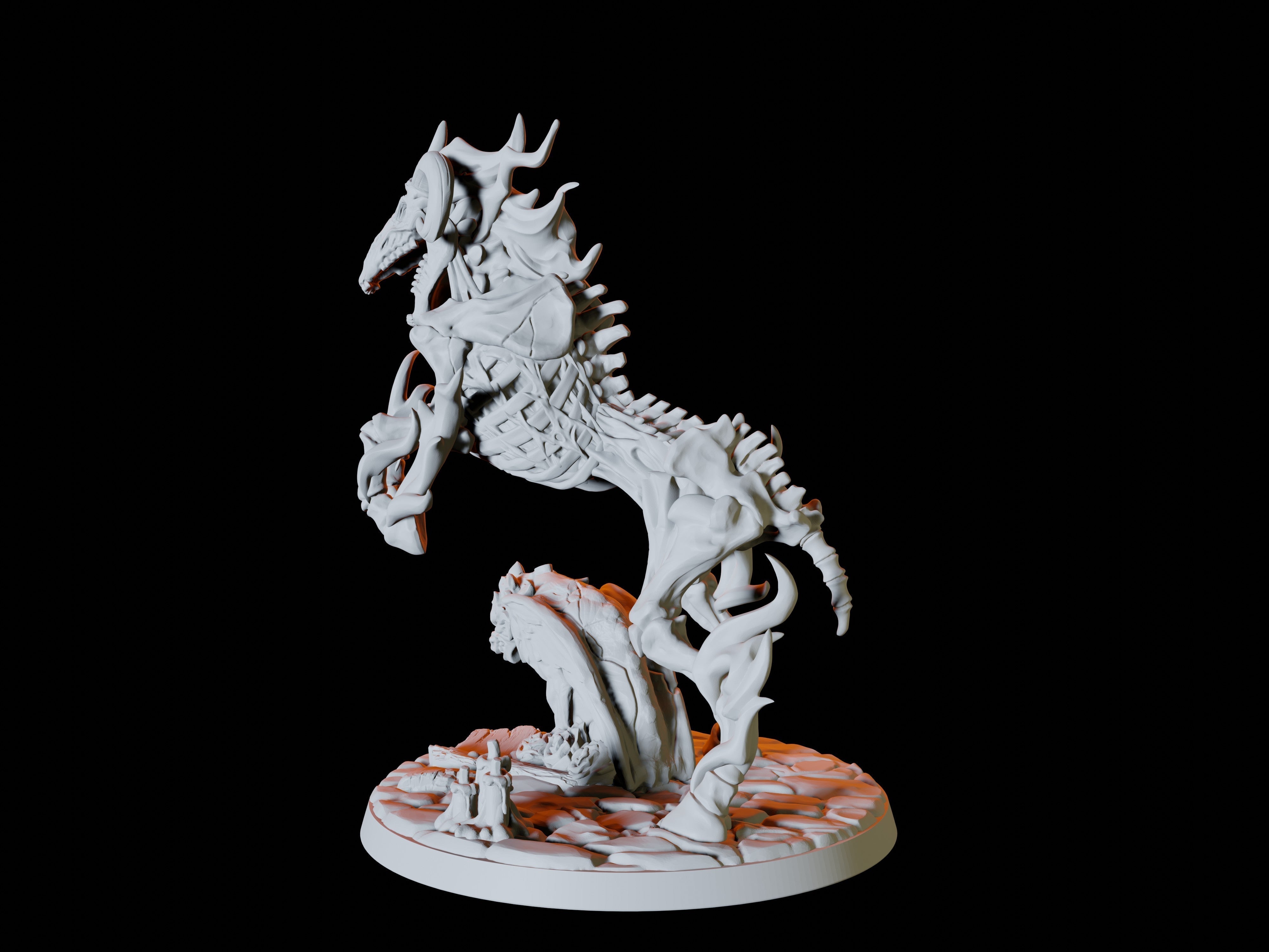 Nightmare Steed Miniature for Dungeons and Dragons - Myth Forged