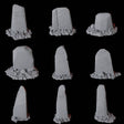 Nine Gravestones Miniature for Dungeons and Dragons, Pathfinder or other TTRPGs