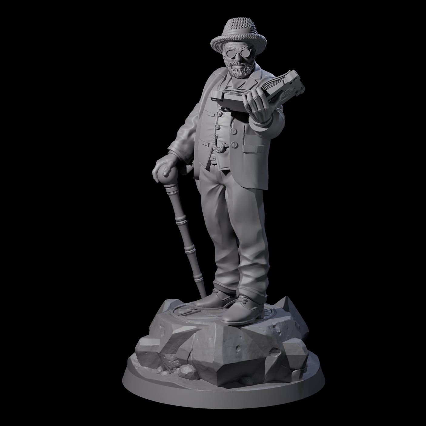 No Expense Spared Human Scholar Miniature for Dungeons and Dragons, Pathfinder or other TTRPGs