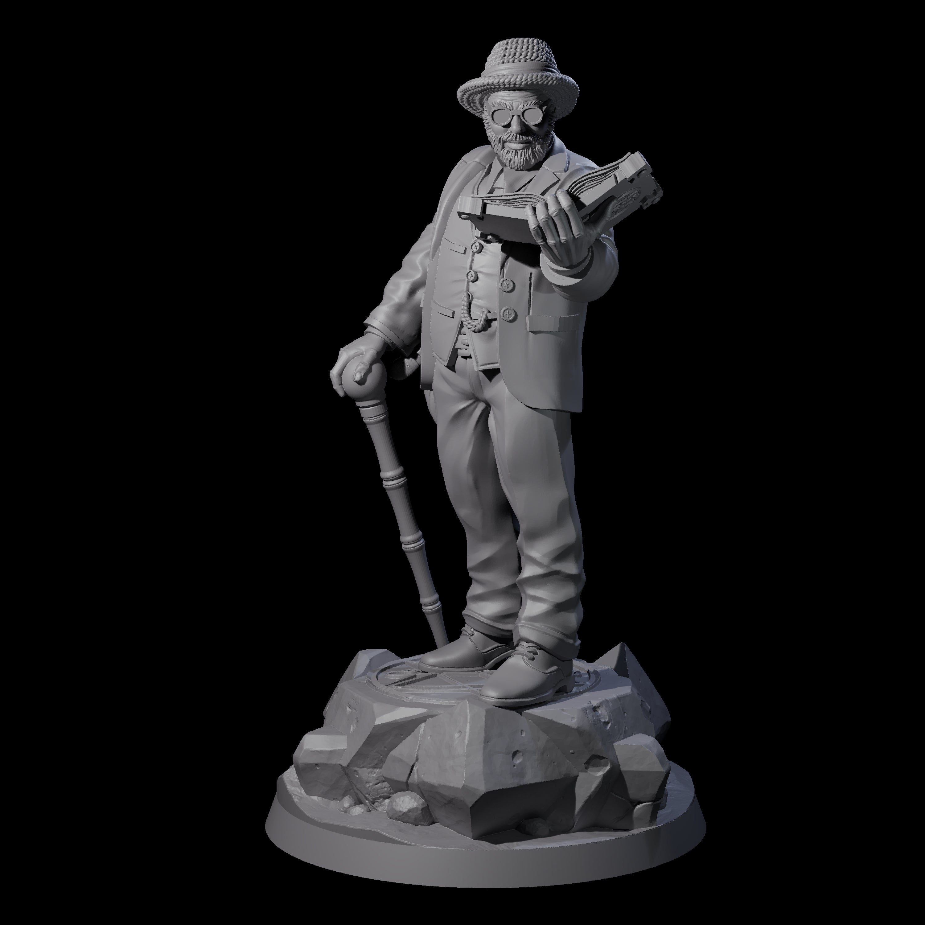 No Expense Spared Human Scholar Miniature for Dungeons and Dragons, Pathfinder or other TTRPGs