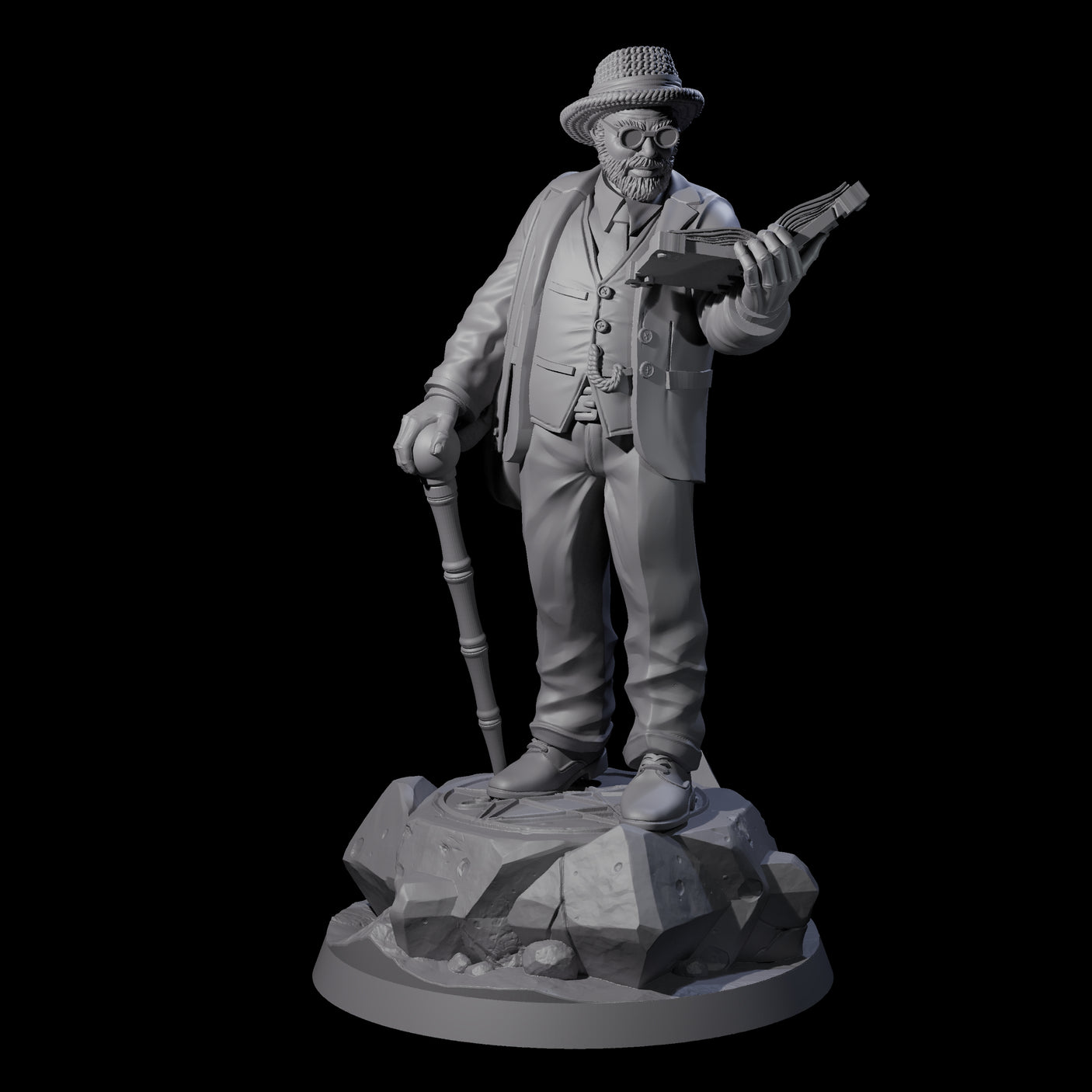 No Expense Spared Human Scholar Miniature for Dungeons and Dragons, Pathfinder or other TTRPGs
