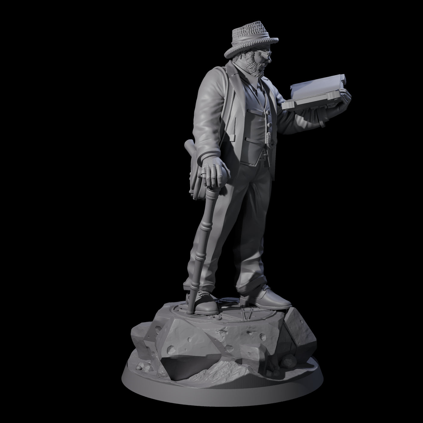 No Expense Spared Human Scholar Miniature for Dungeons and Dragons, Pathfinder or other TTRPGs