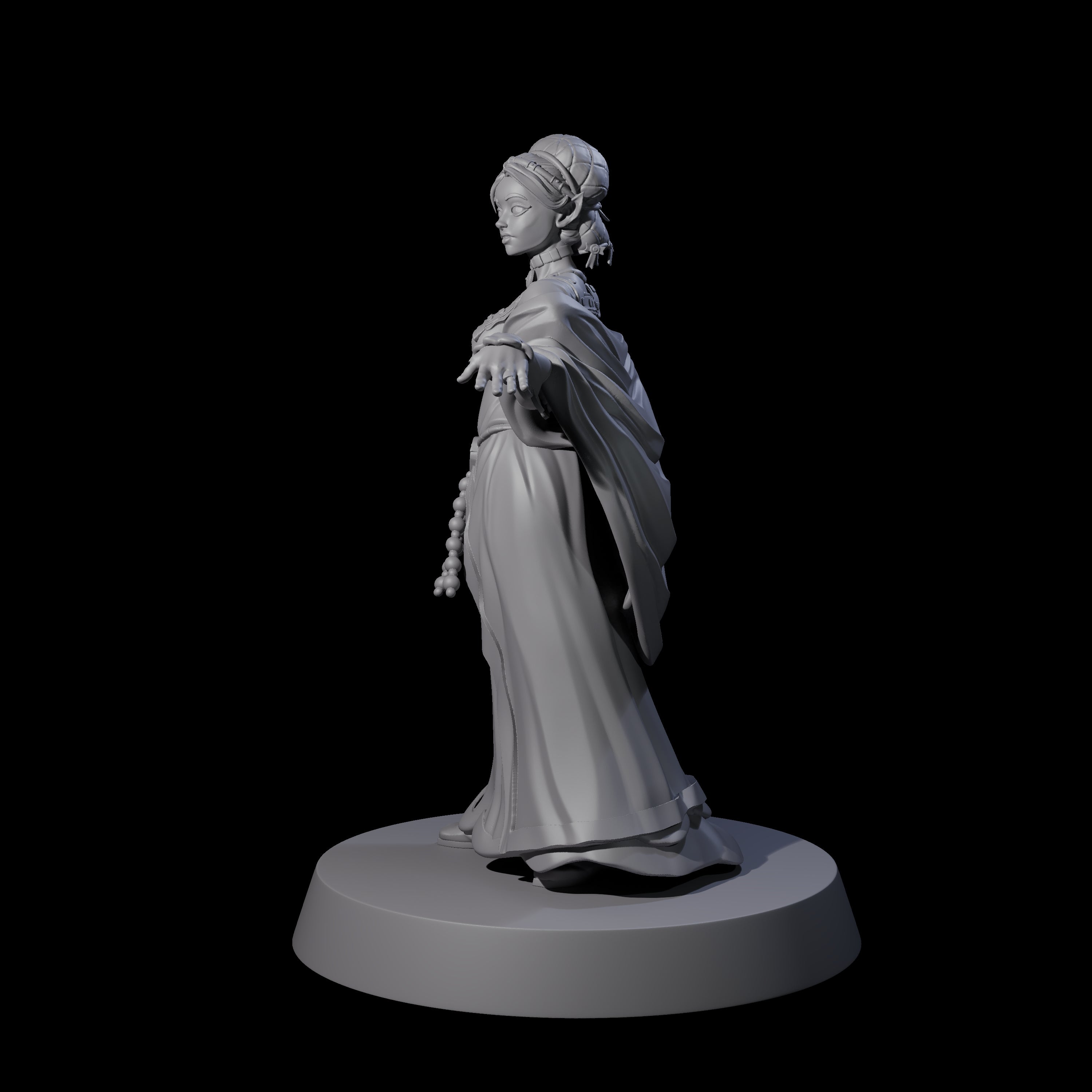 Noble Elf Maiden Miniature for Dungeons and Dragons, Pathfinder or other TTRPGs