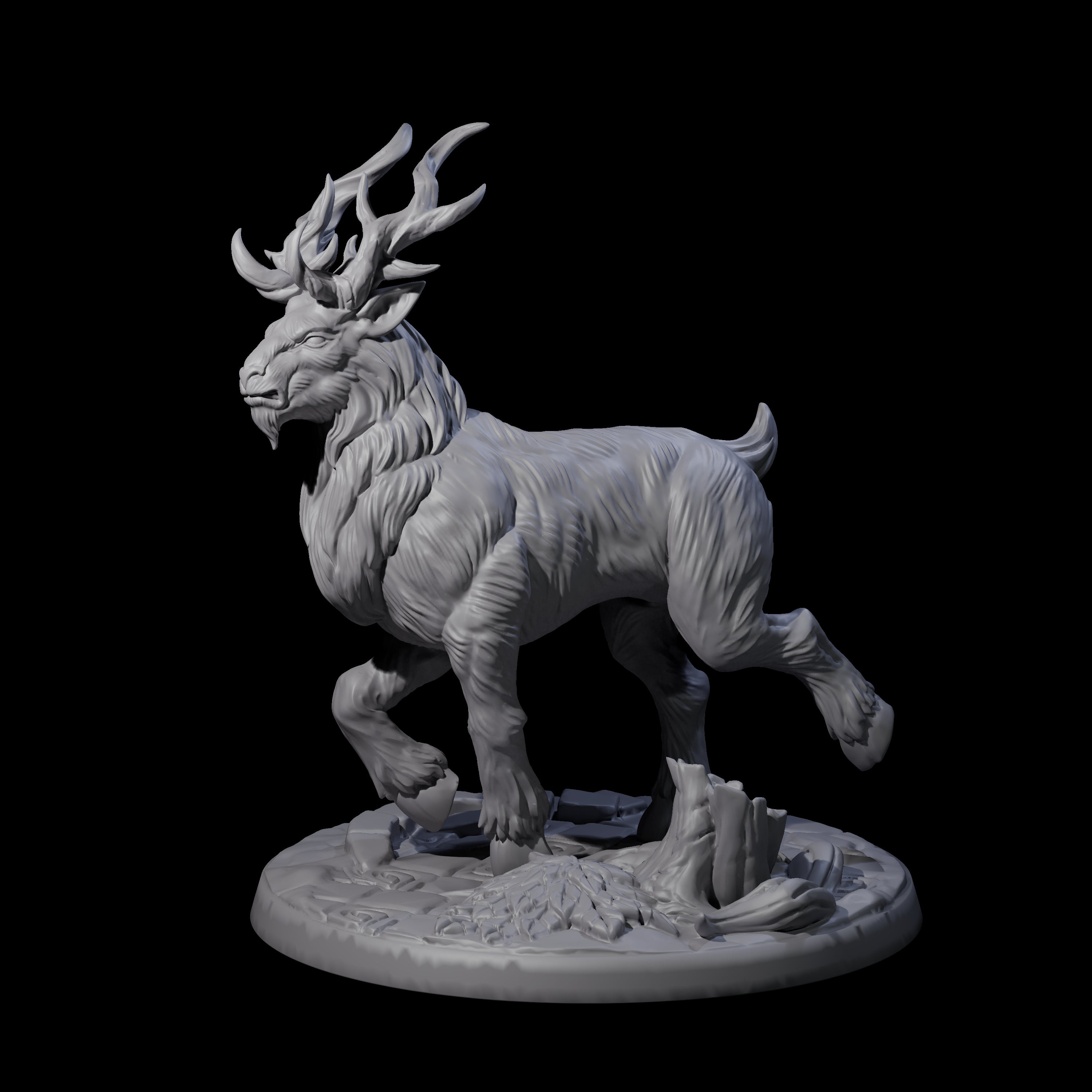 Noble Giant Elk A Miniature for Dungeons and Dragons, Pathfinder or other TTRPGs