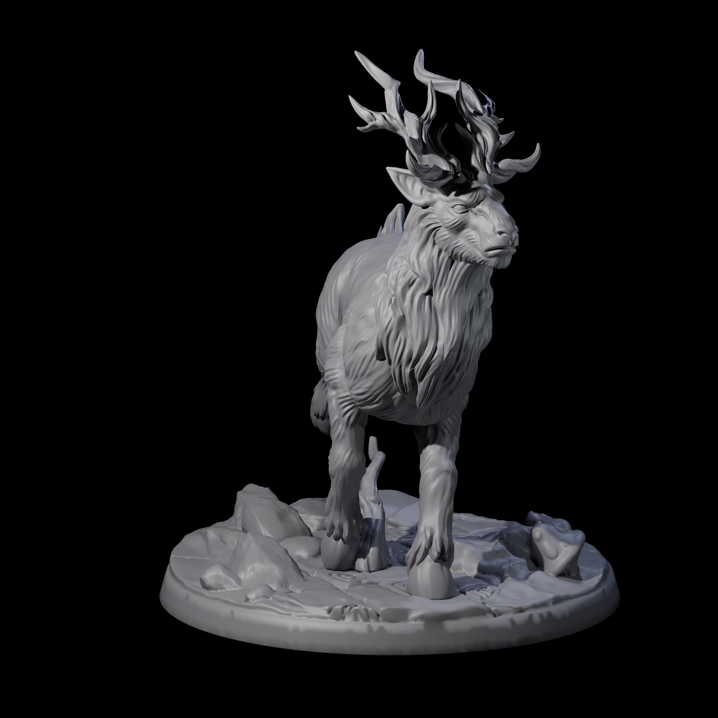 Noble Giant Elk B Miniature for Dungeons and Dragons, Pathfinder or other TTRPGs