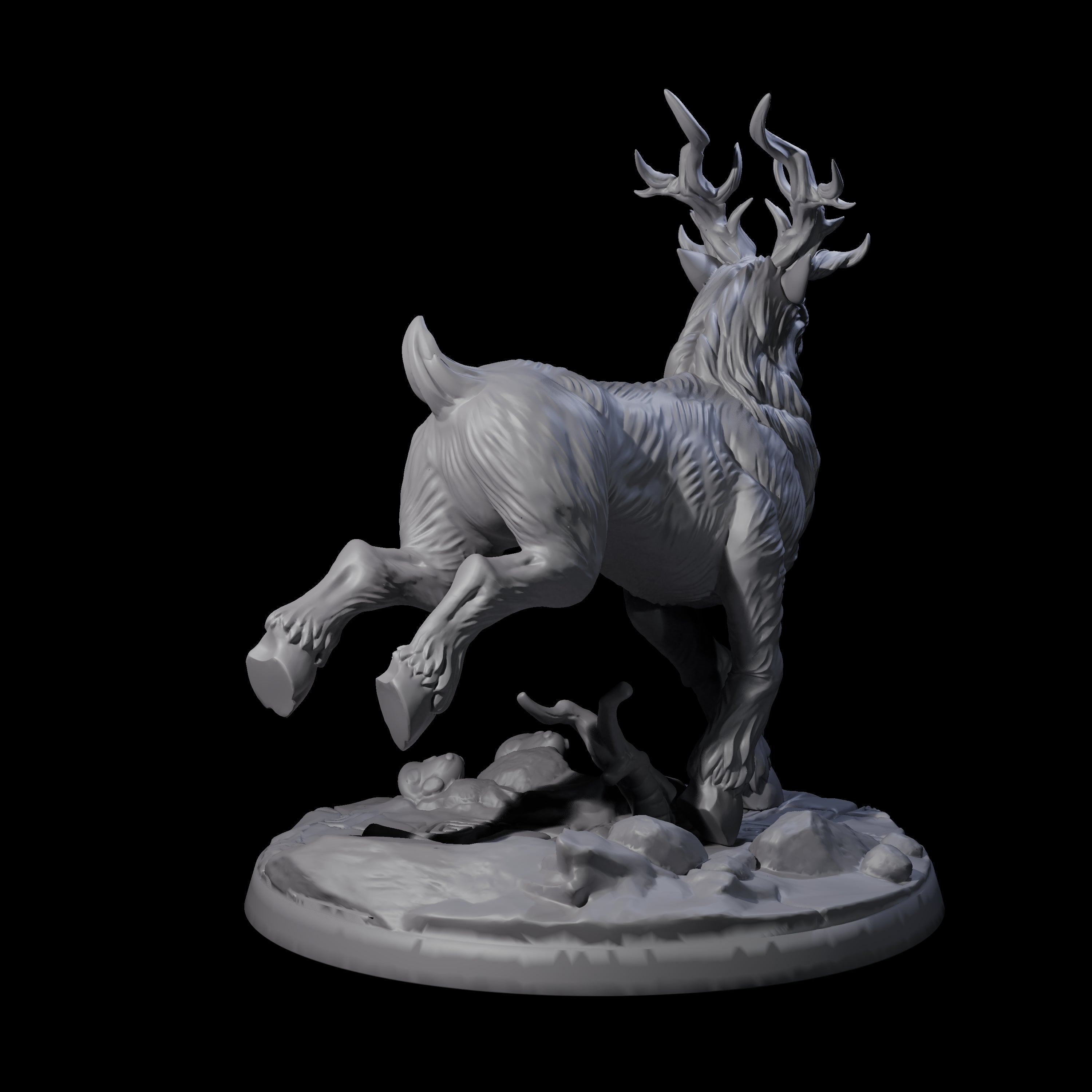 Noble Giant Elk B Miniature for Dungeons and Dragons, Pathfinder or other TTRPGs